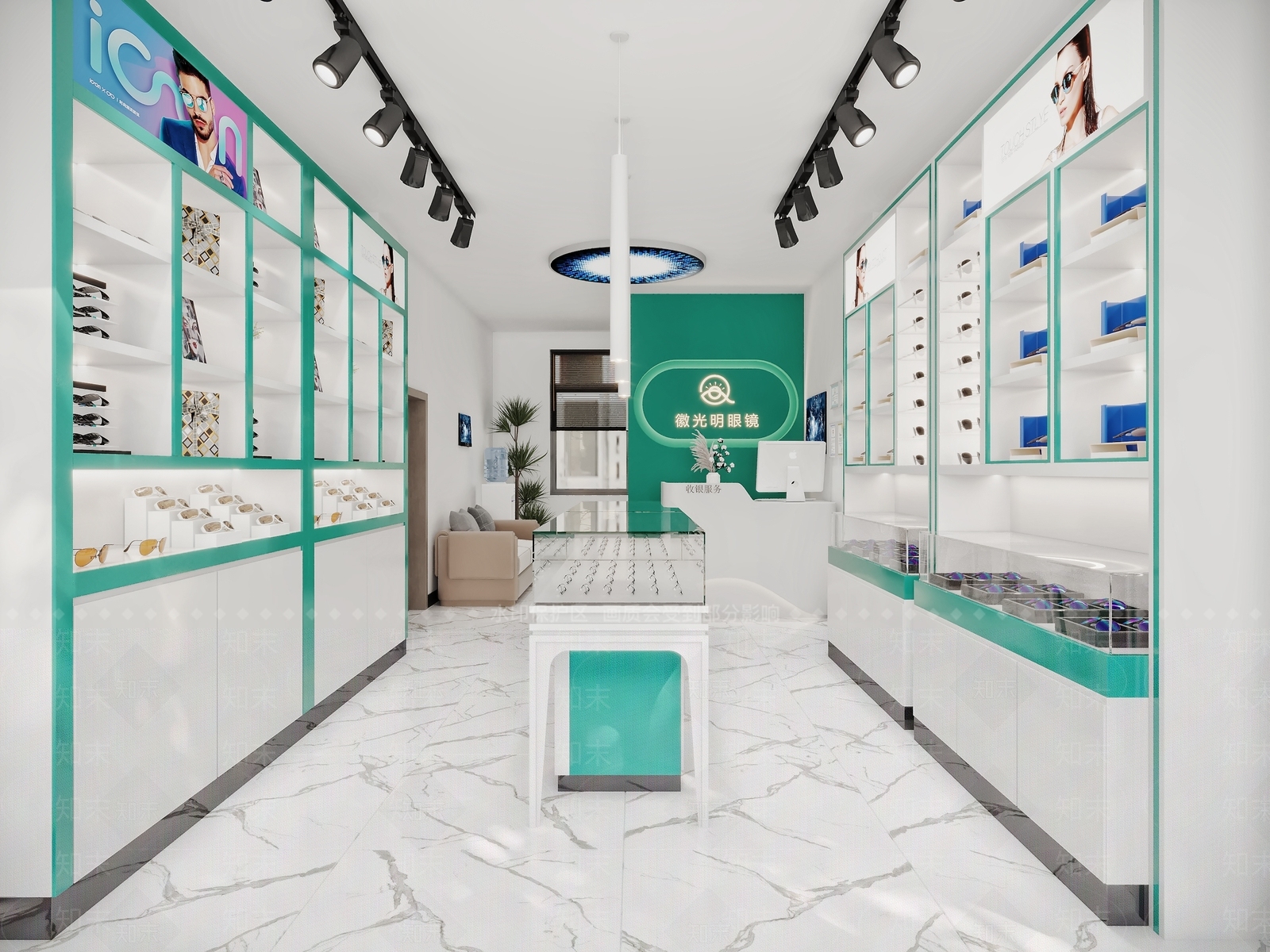 现代眼镜店3D模型下载【ID:1133242737】