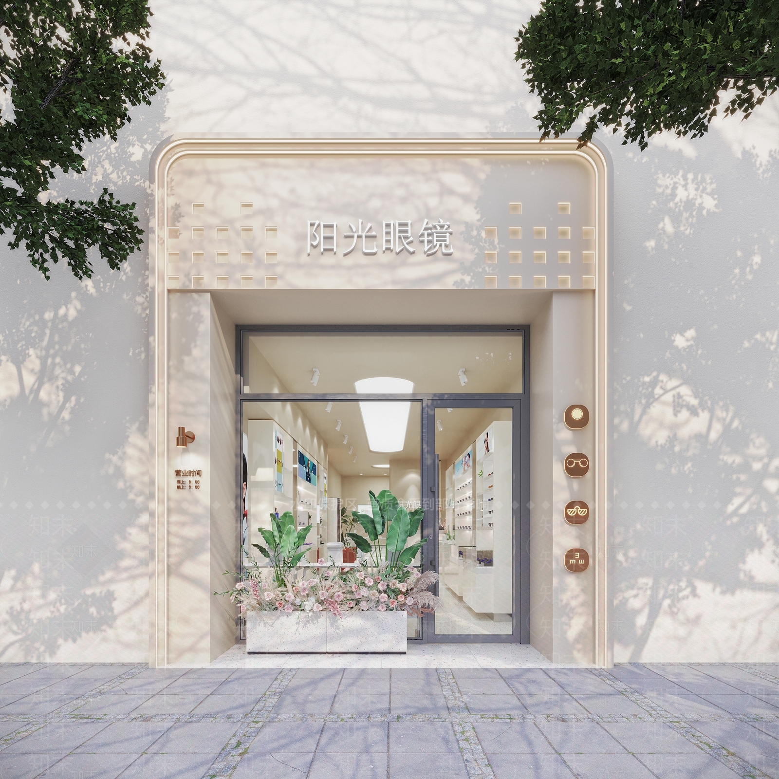 现代眼镜店3D模型下载【ID:1133243380】