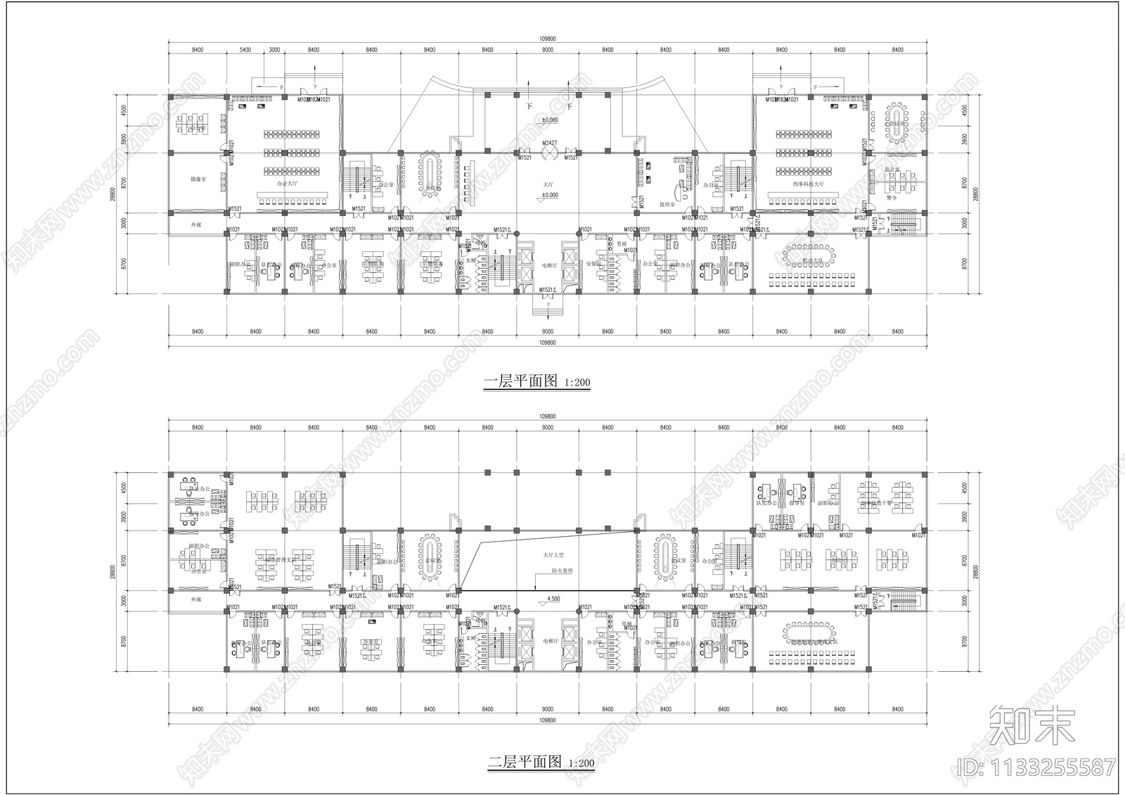 公安局cad施工图下载【ID:1133255587】