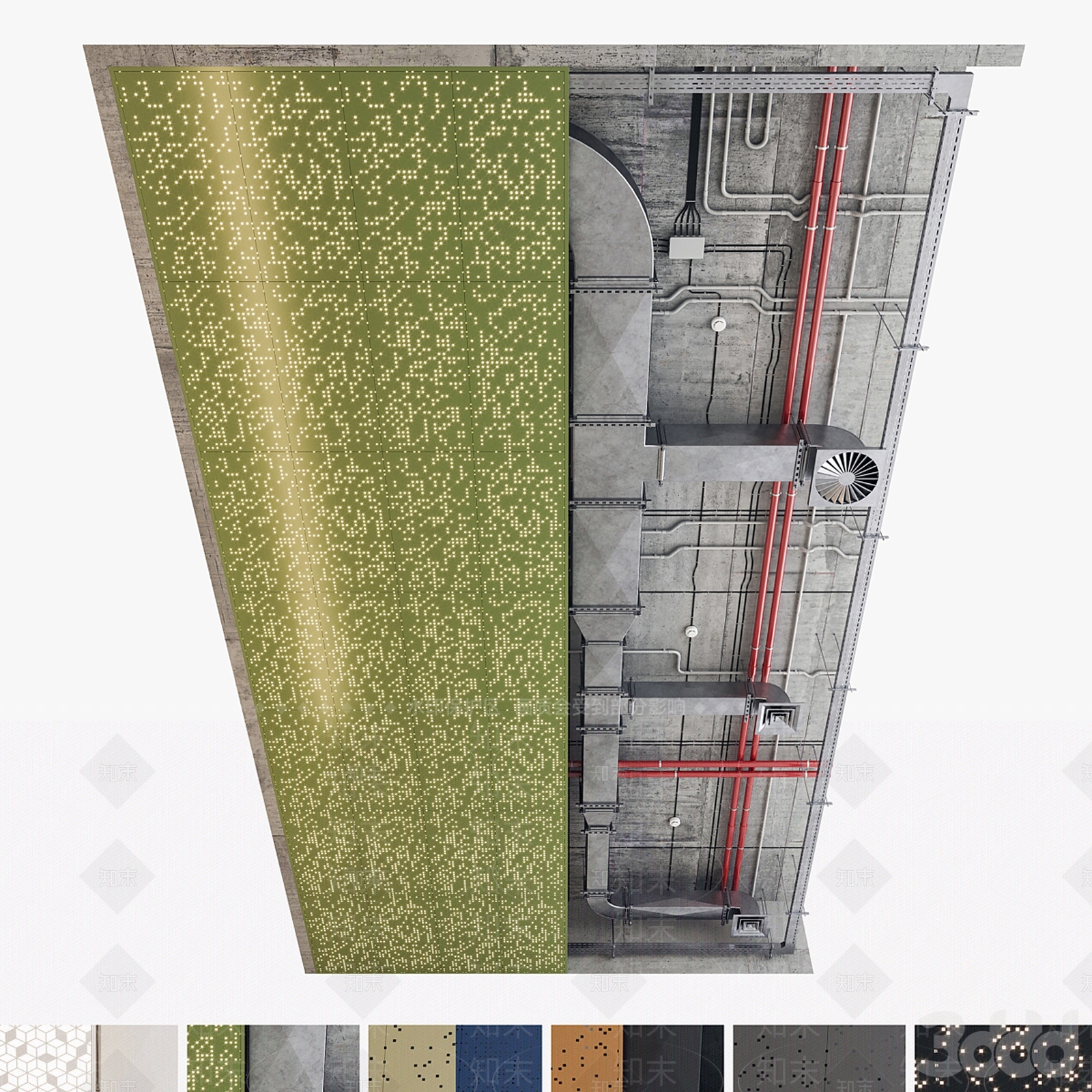 通风管道3D模型下载【ID:1133266349】