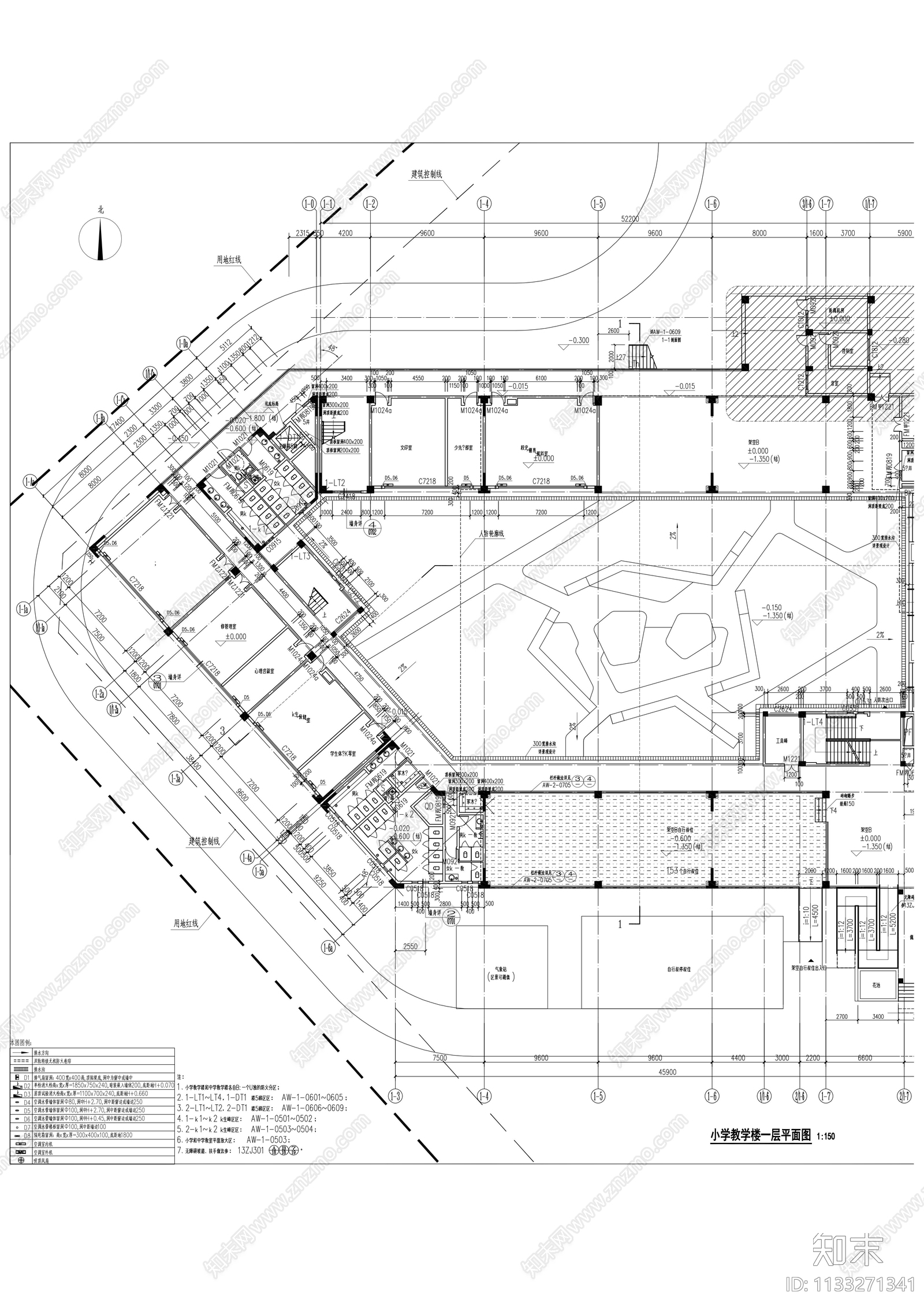 学校建筑cad施工图下载【ID:1133271341】