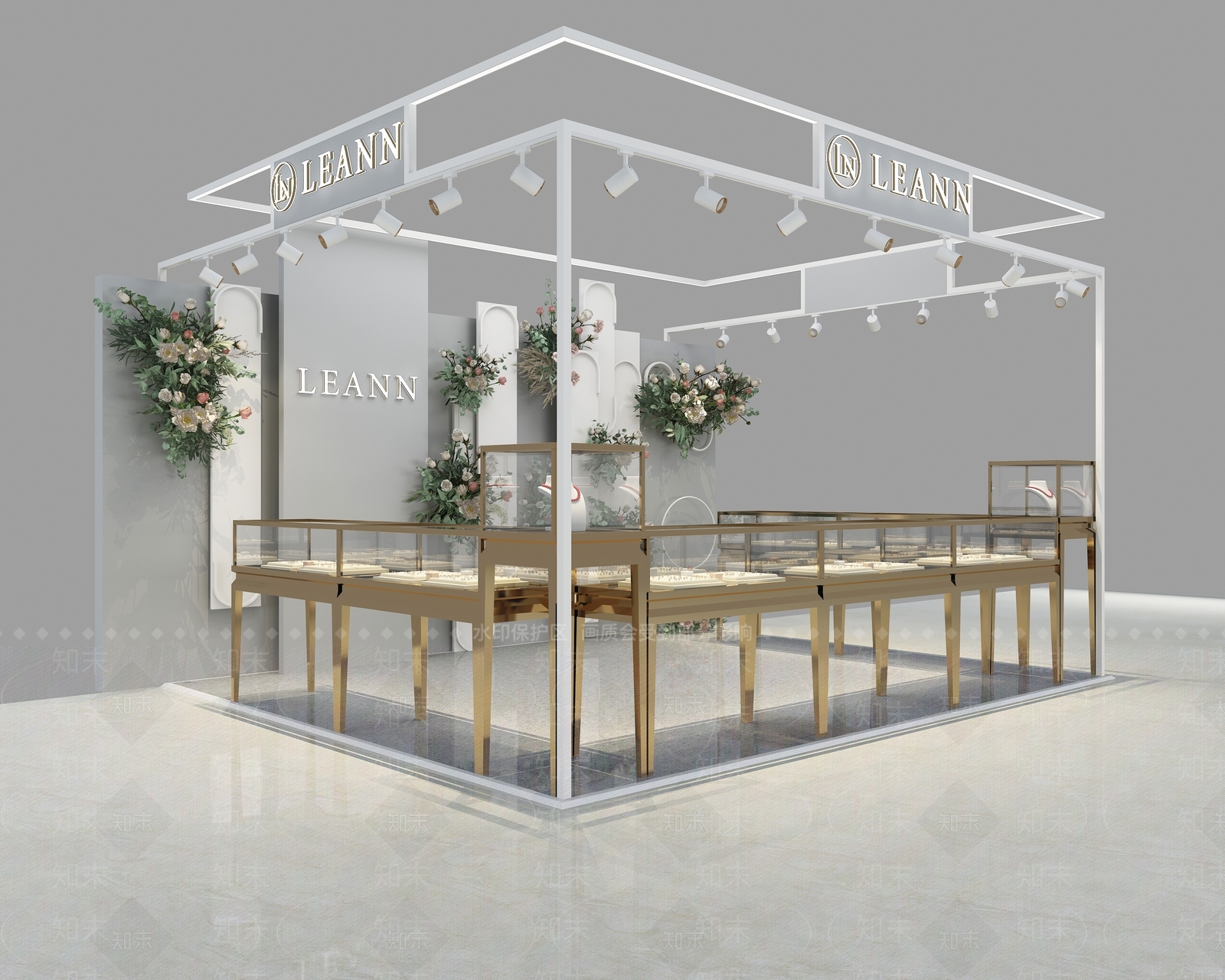 现代珠宝店3D模型下载【ID:1133274191】
