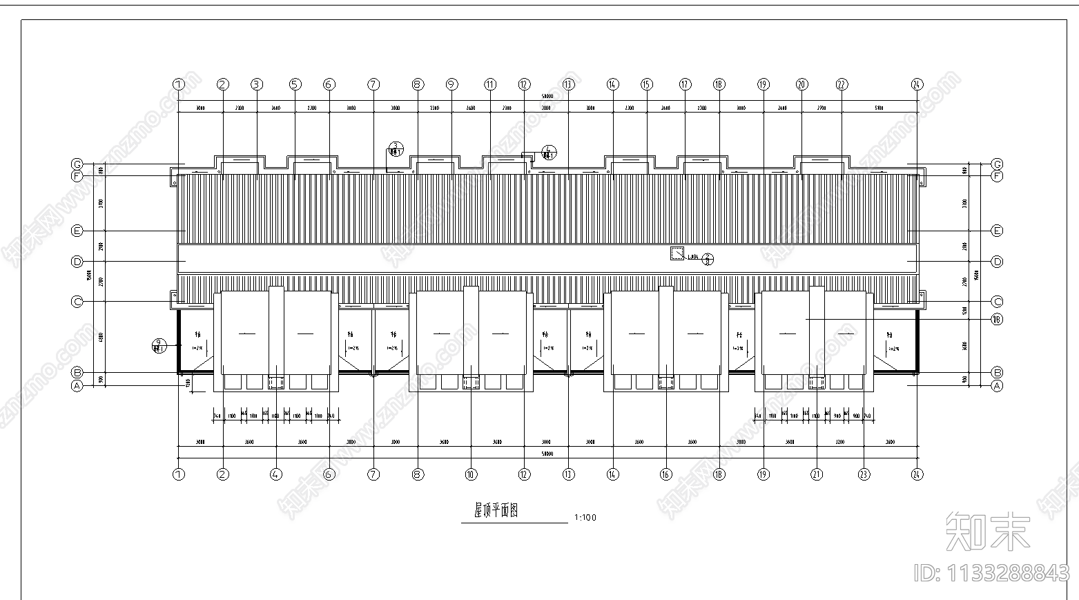 一套住宅楼建筑cad施工图下载【ID:1133288843】