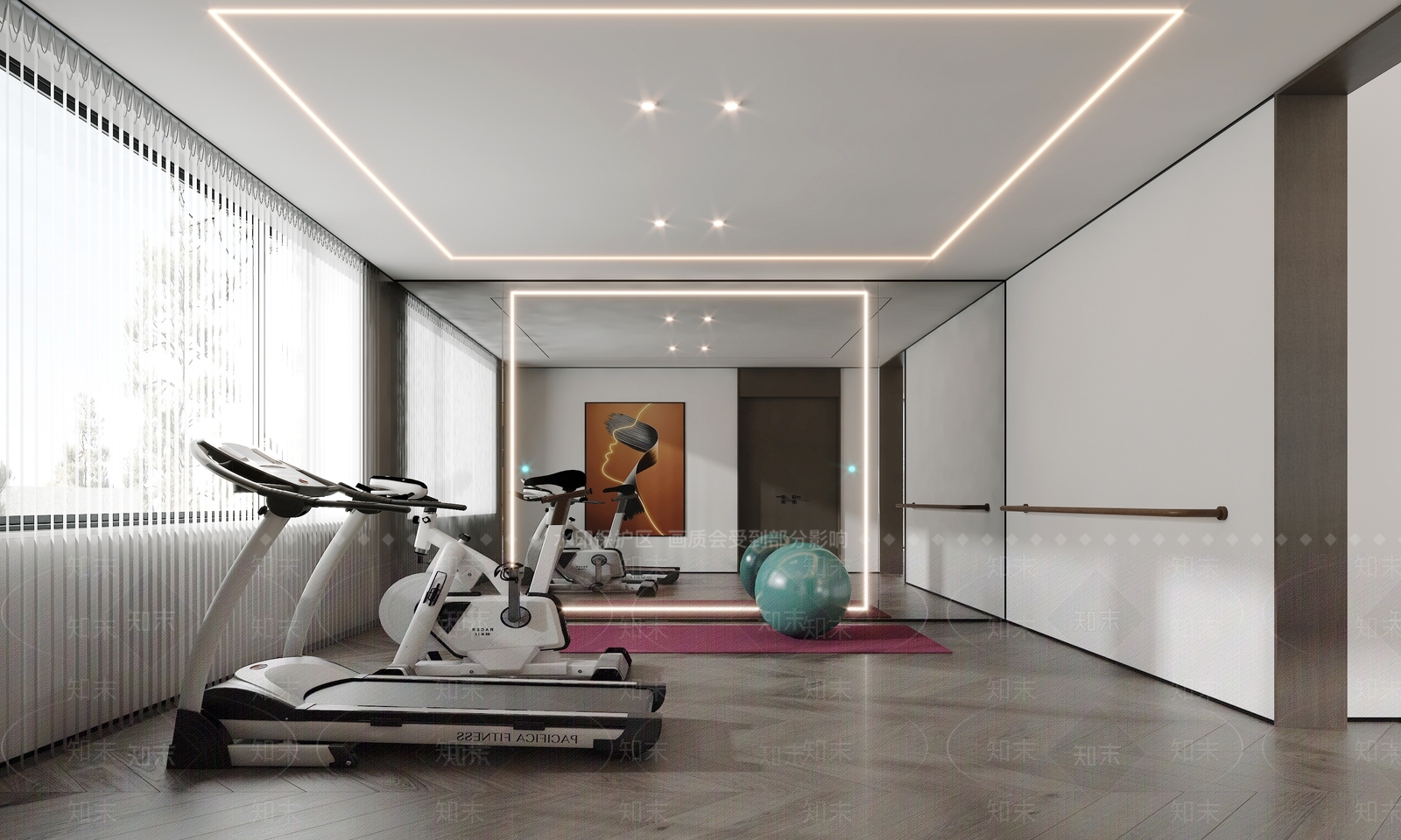 现代家居健身房3D模型下载【ID:1133295607】