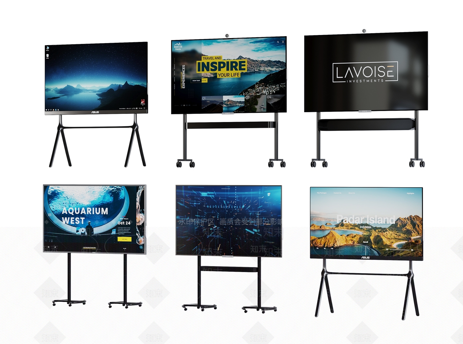 移动电视机3D模型下载【ID:1133297724】