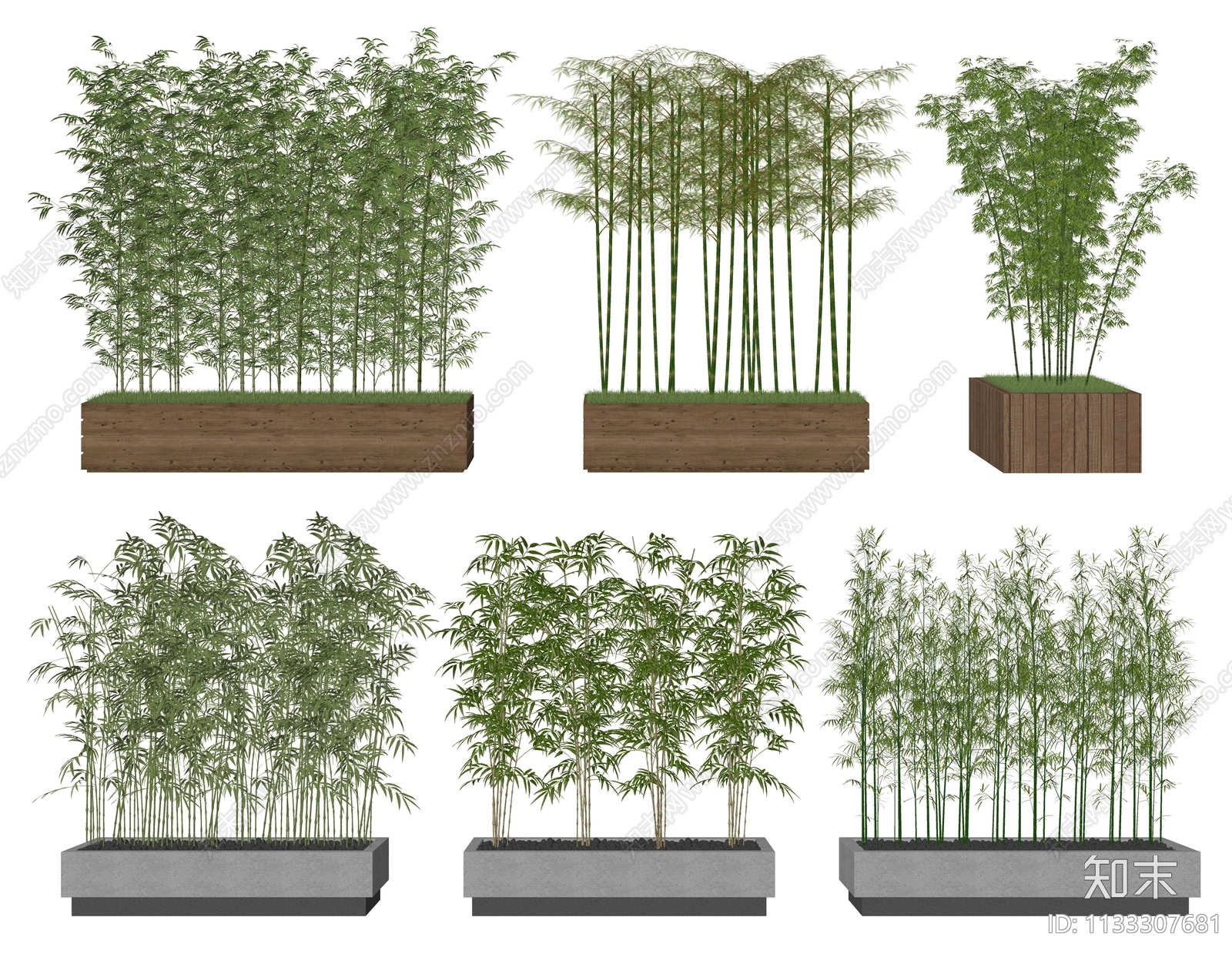 景观竹子SU模型下载【ID:1133307681】