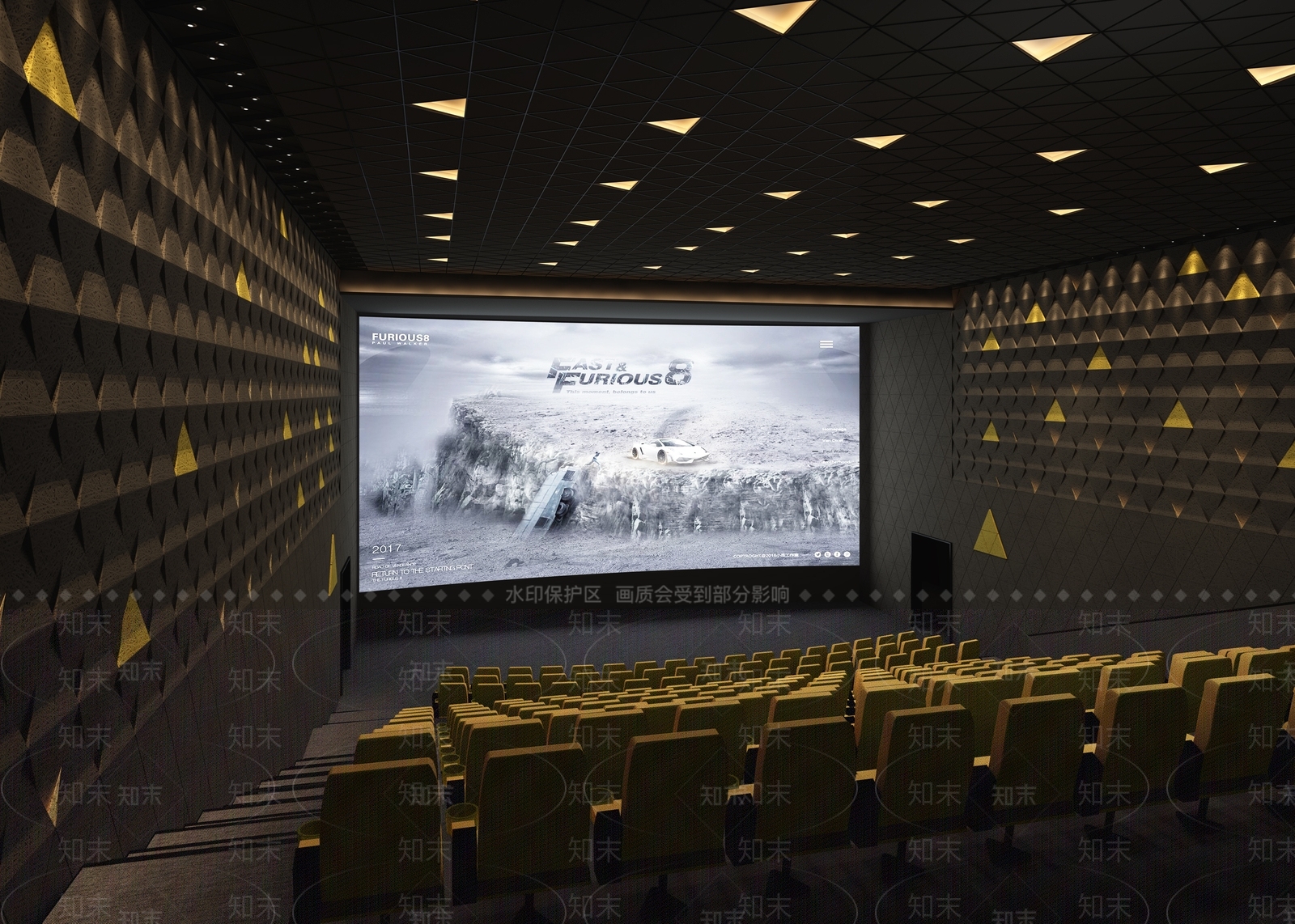 现代电影院3D模型下载【ID:1133328180】