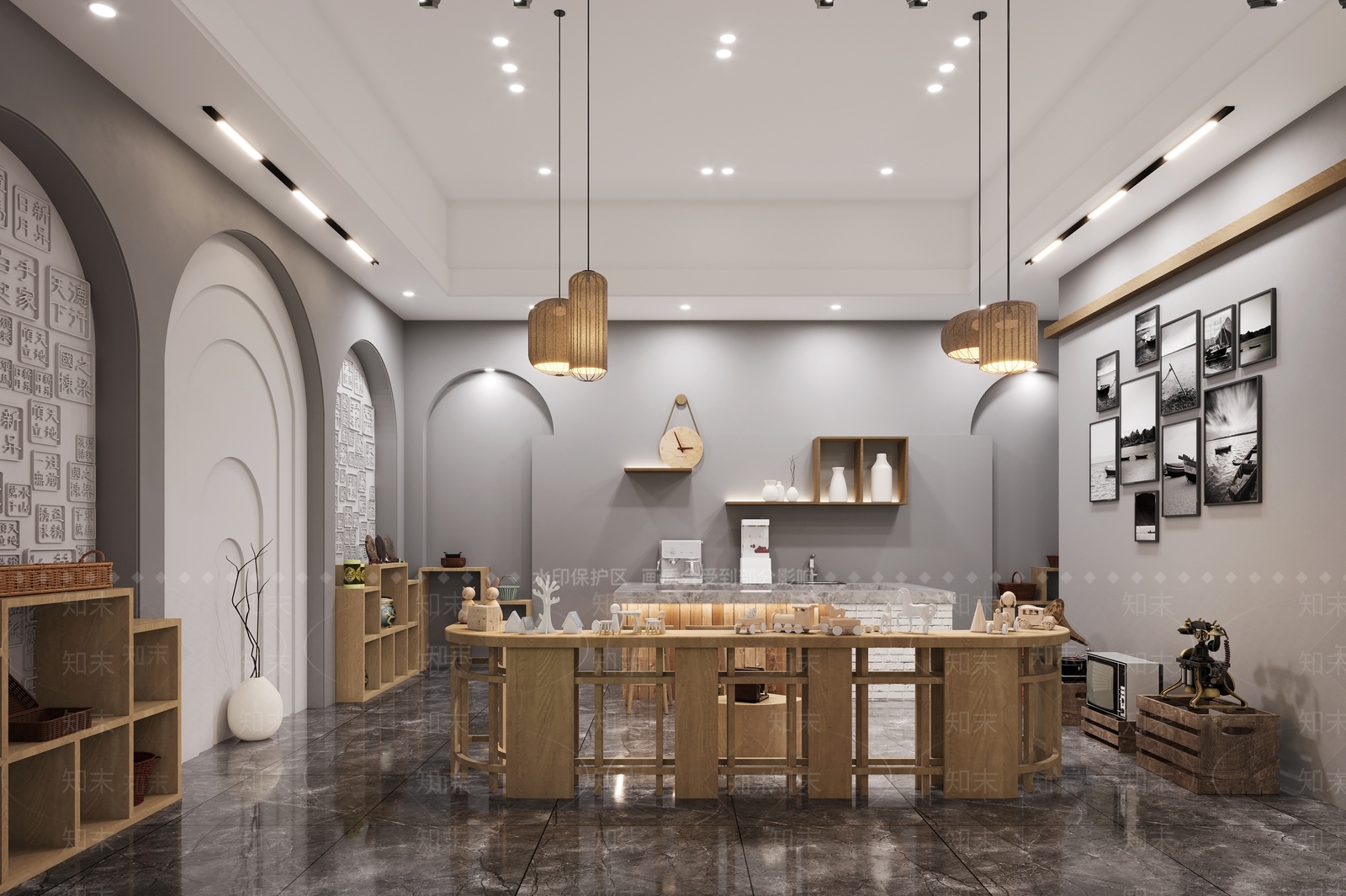 现代纪念品店3D模型下载【ID:1133348172】