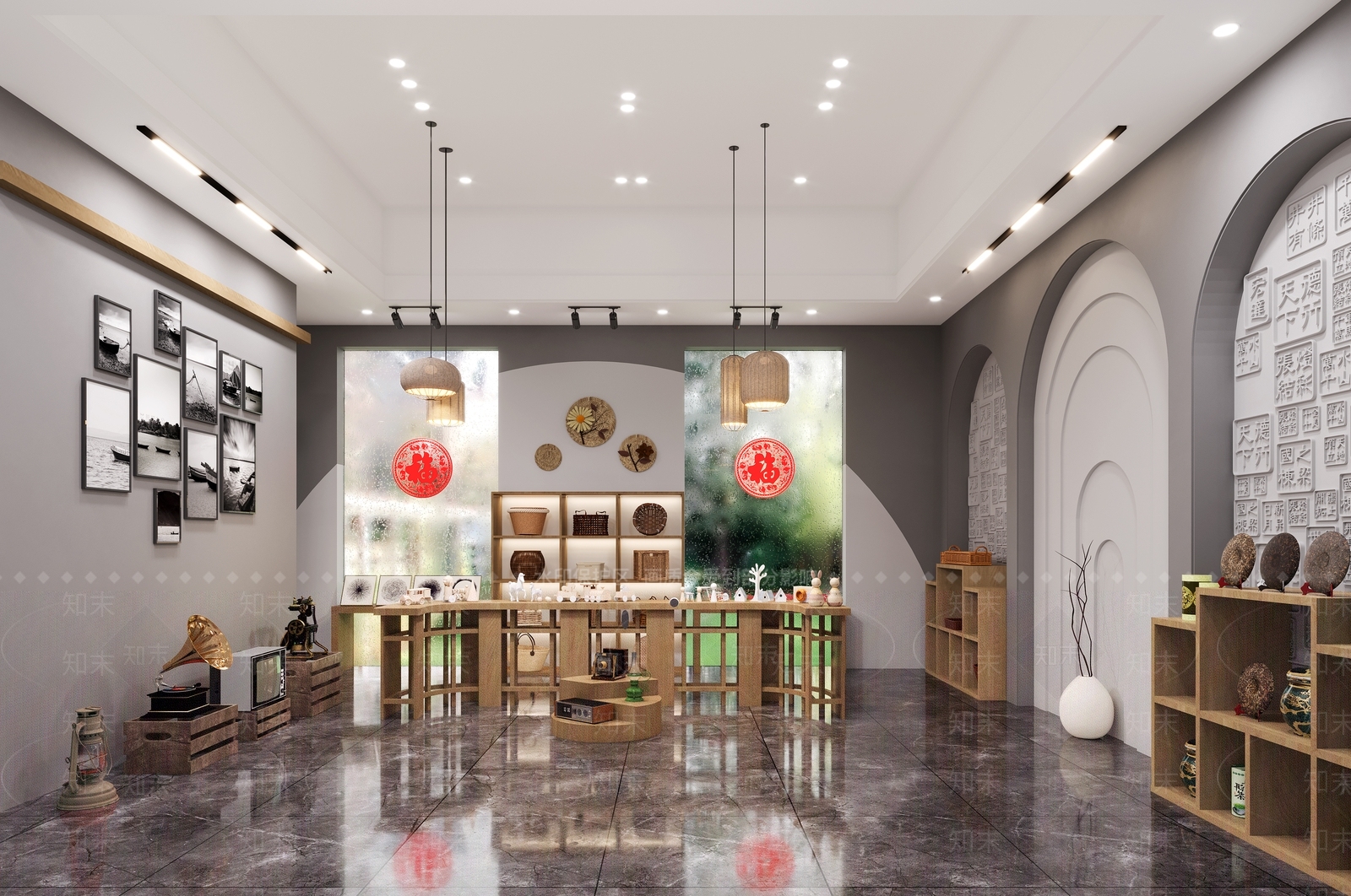 现代纪念品店3D模型下载【ID:1133348172】