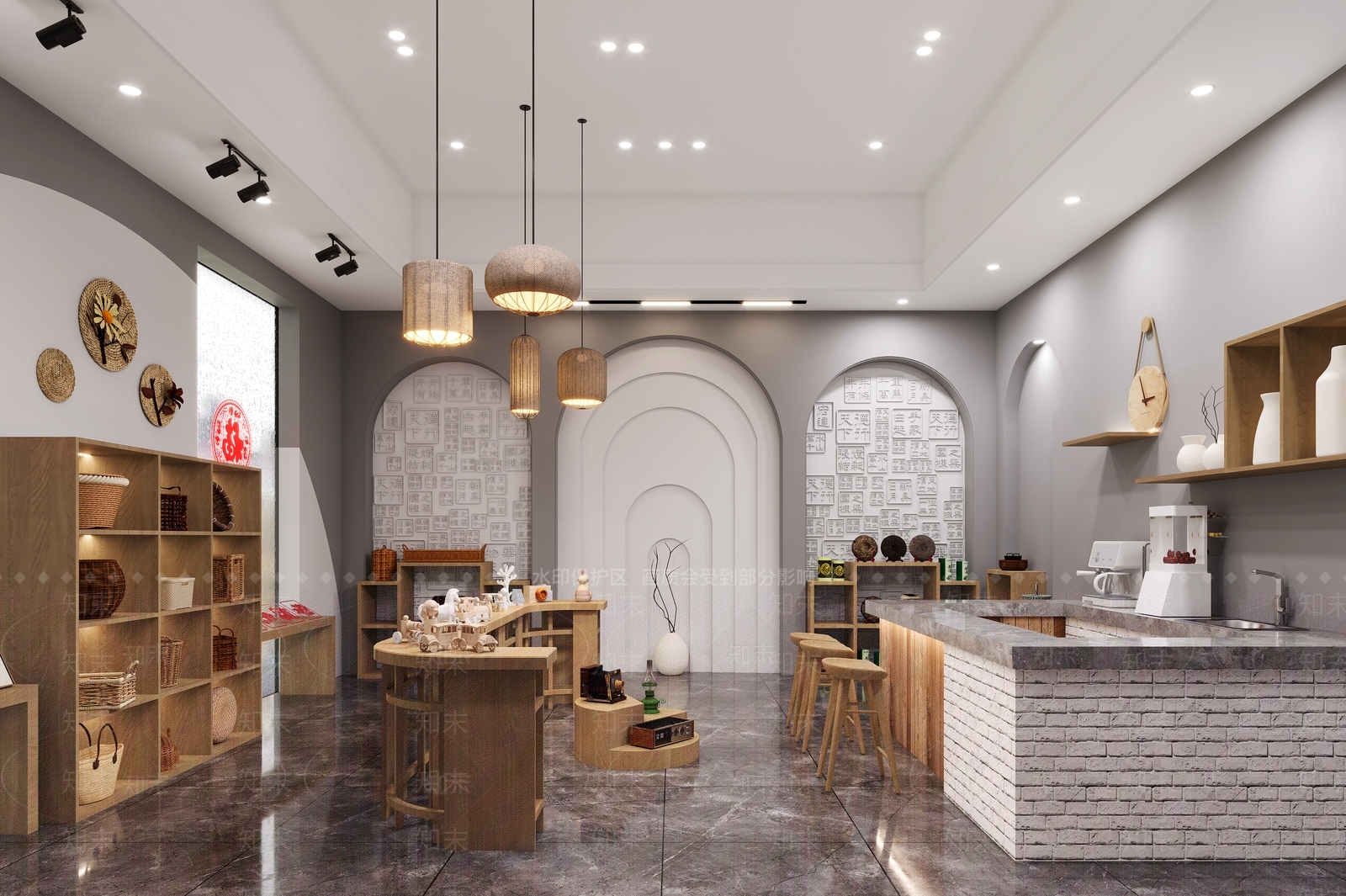 现代纪念品店3D模型下载【ID:1133348172】
