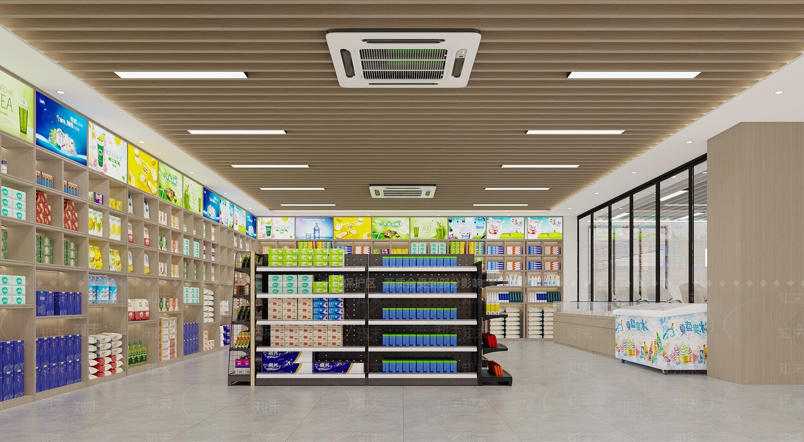 现代超市3D模型下载【ID:1133351193】