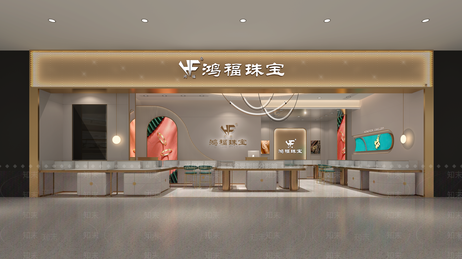 现代珠宝店3D模型下载【ID:1133371635】