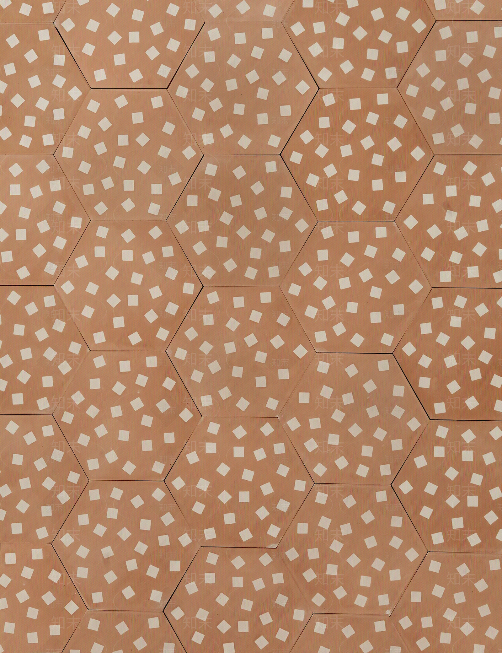 红棕色花纹六角砖贴图下载【ID:1133398871】