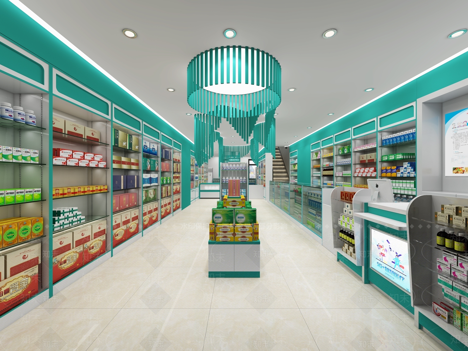 现代药店3D模型下载【ID:1133638013】