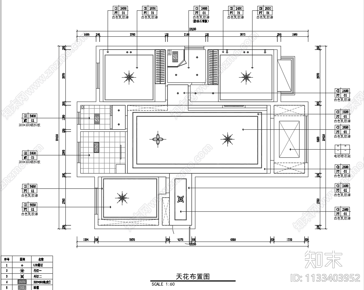 现代公寓家装全套cad施工图下载【ID:1133403952】