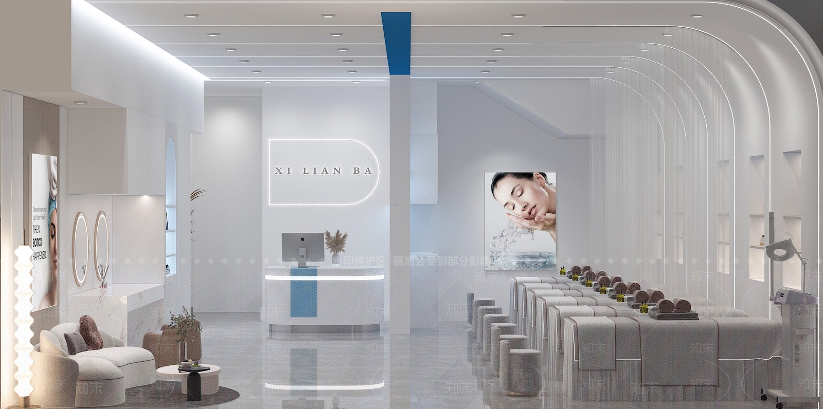 现代美容院3D模型下载【ID:1133428728】