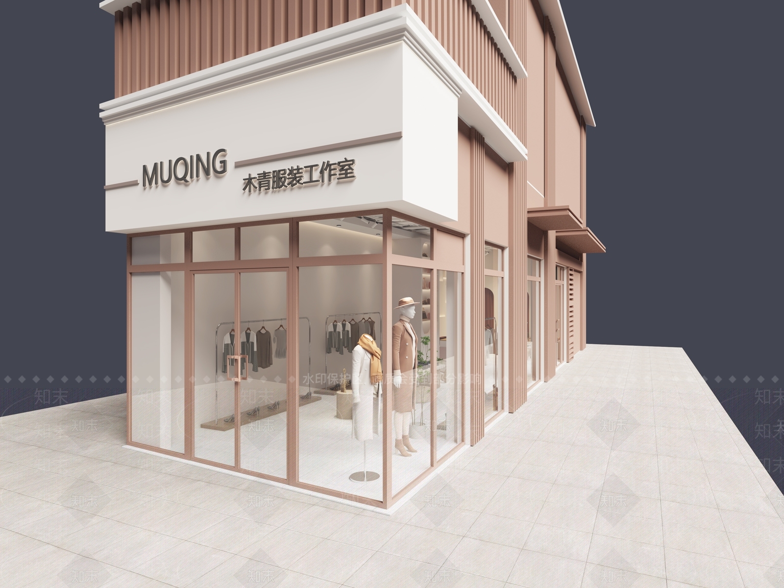 现代女装店3D模型下载【ID:1133436010】