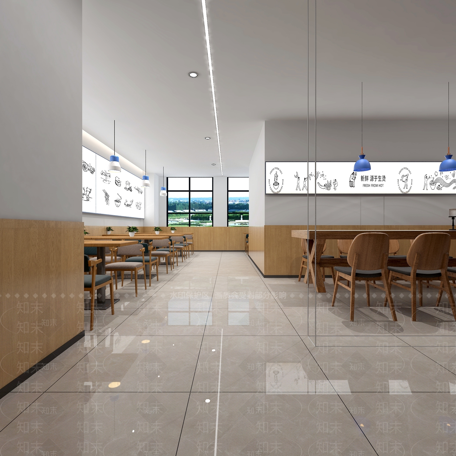 现代茶餐厅3D模型下载【ID:1133442012】