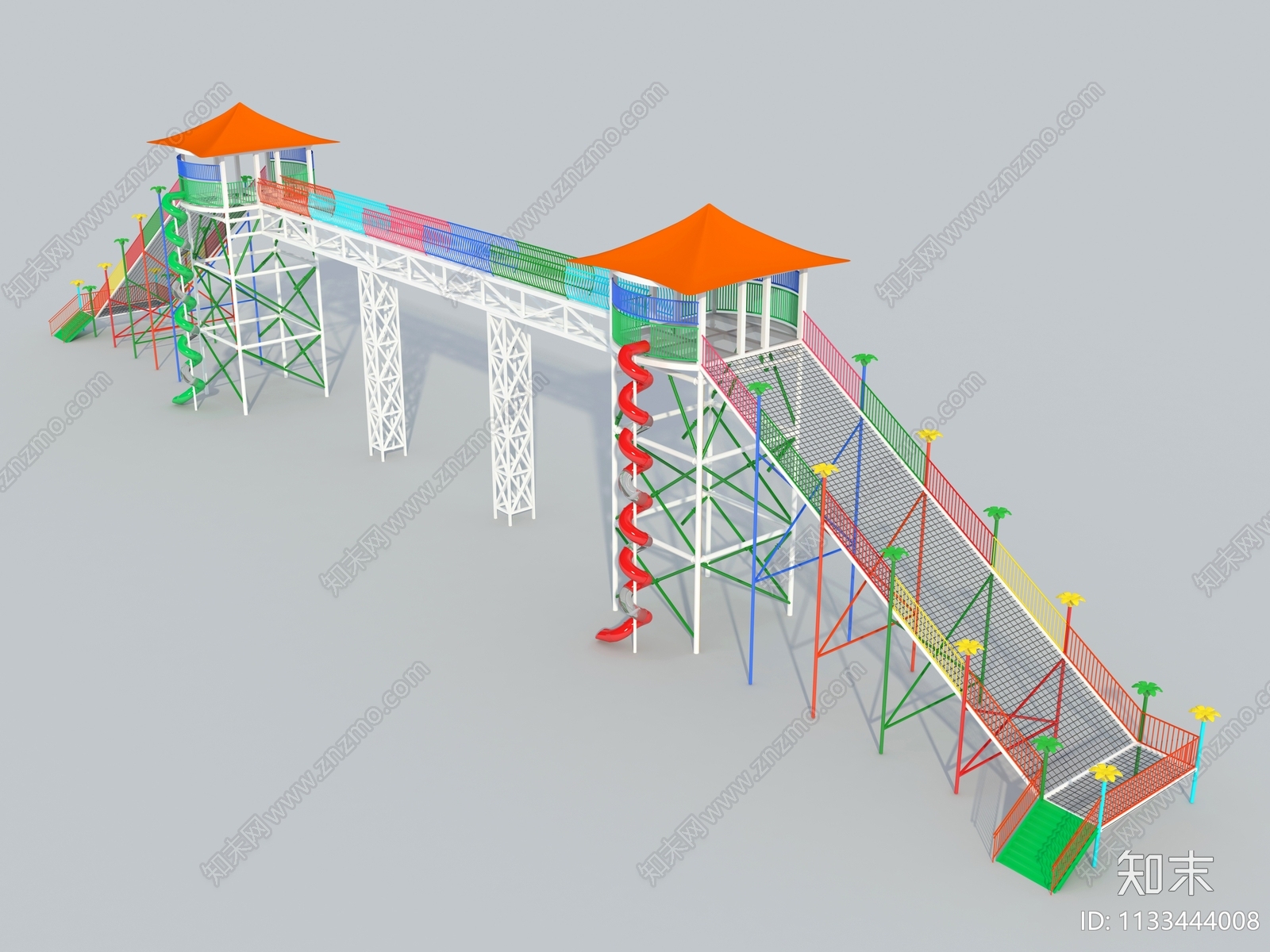 现代游乐设备3D模型下载【ID:1133444008】