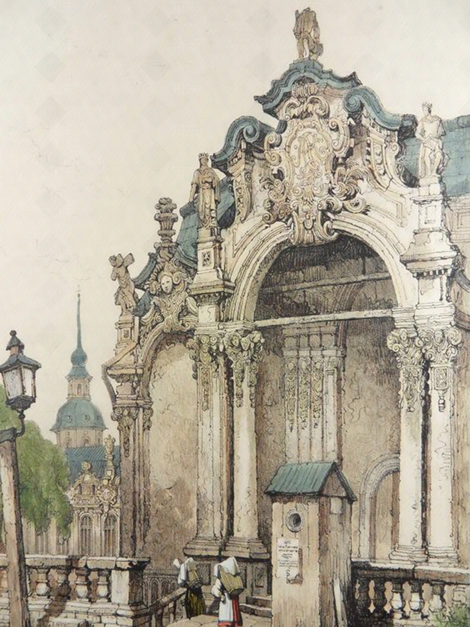 欧式建筑装饰画贴图下载【ID:1133445165】