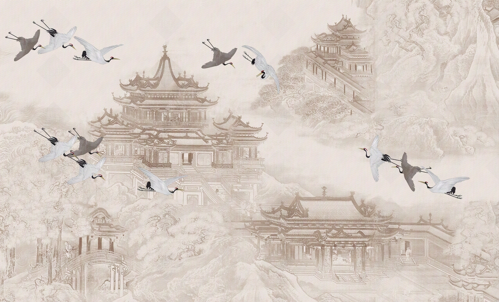 壁画高清贴图材质