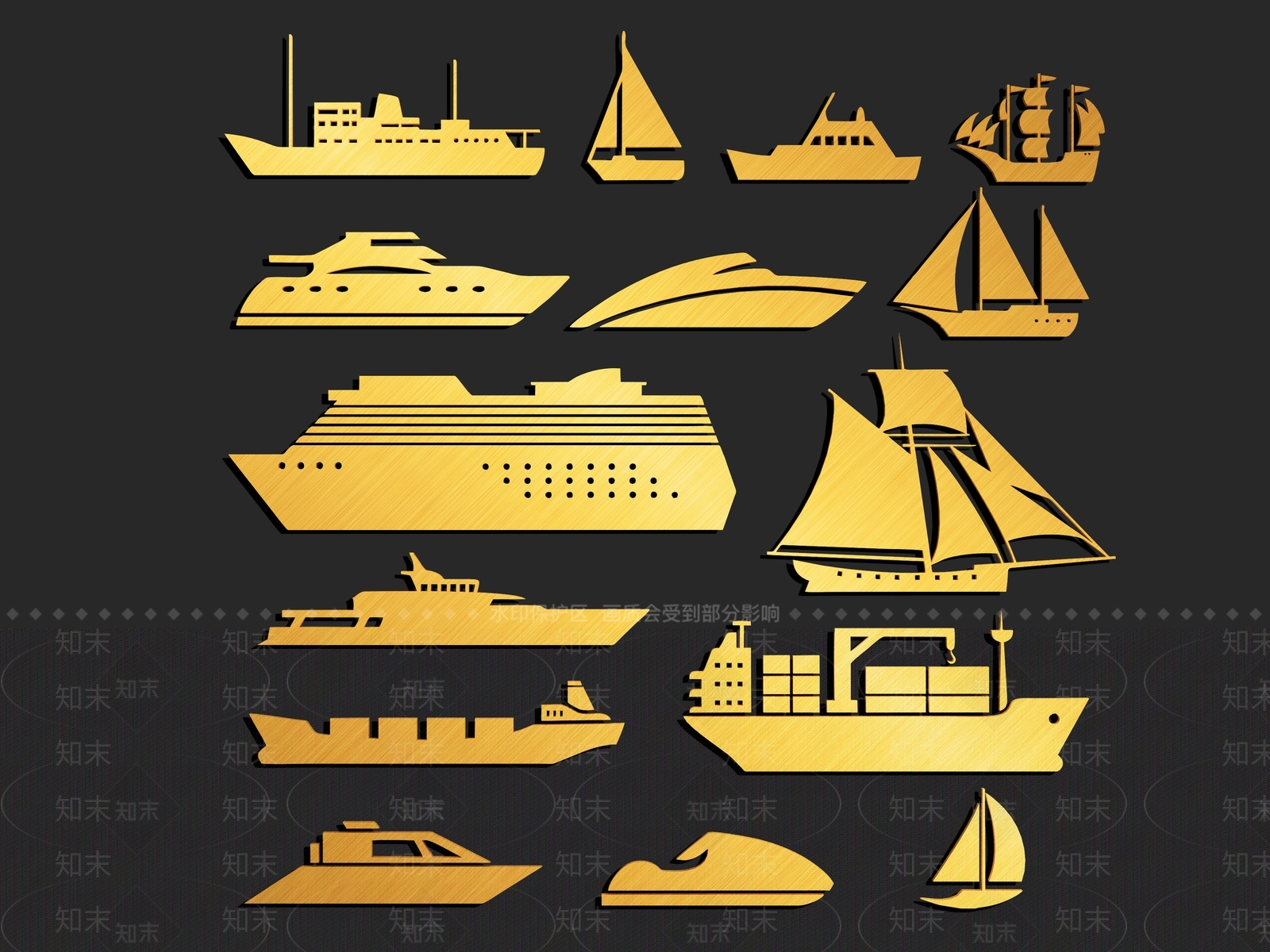 现代轮船图标3D模型下载【ID:1133458893】