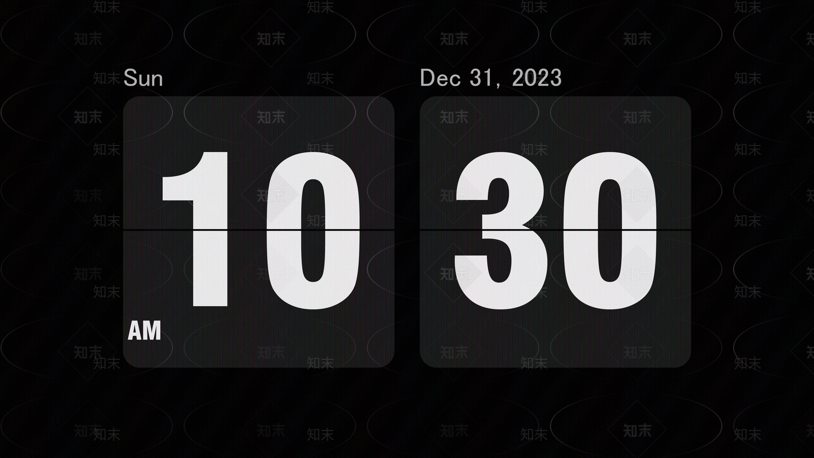 数字翻页时钟贴图下载【ID:1133463091】