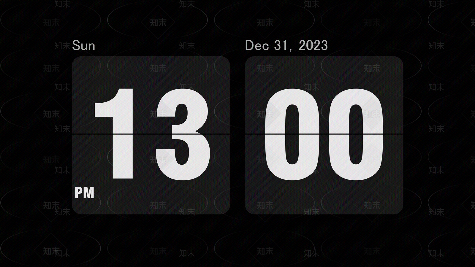 数字翻页时钟贴图下载【ID:1133463408】