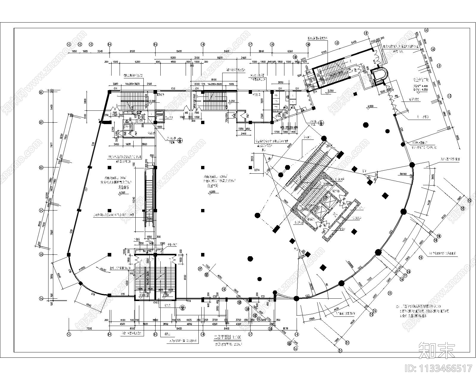 高层住宅建施图纸全套cad施工图下载【ID:1133466517】