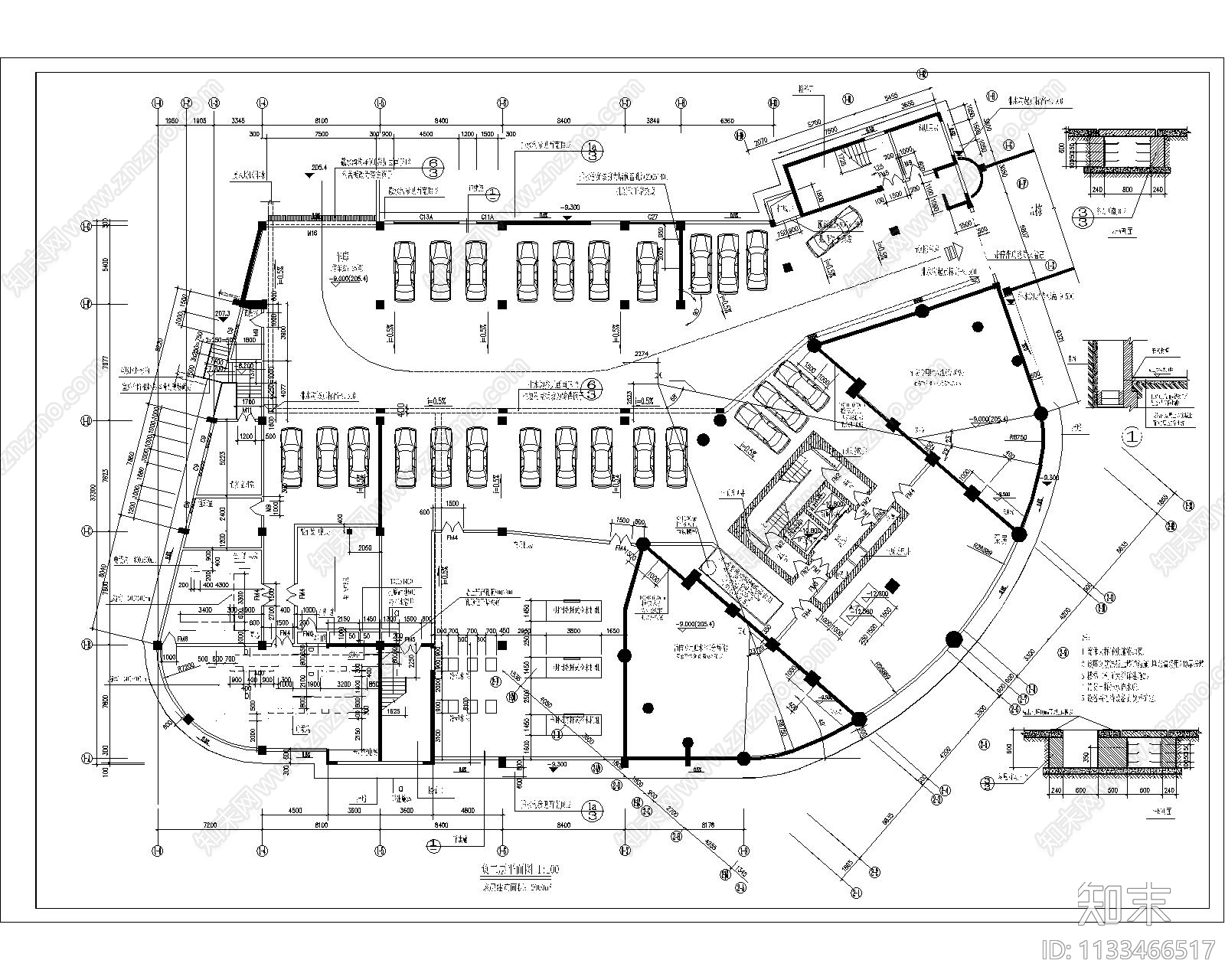 高层住宅建施图纸全套cad施工图下载【ID:1133466517】