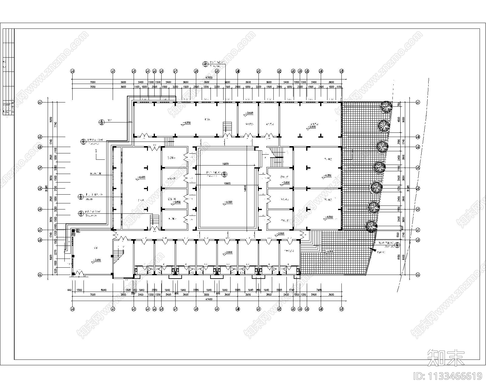 集体宿舍平立剖建施图cad施工图下载【ID:1133466619】