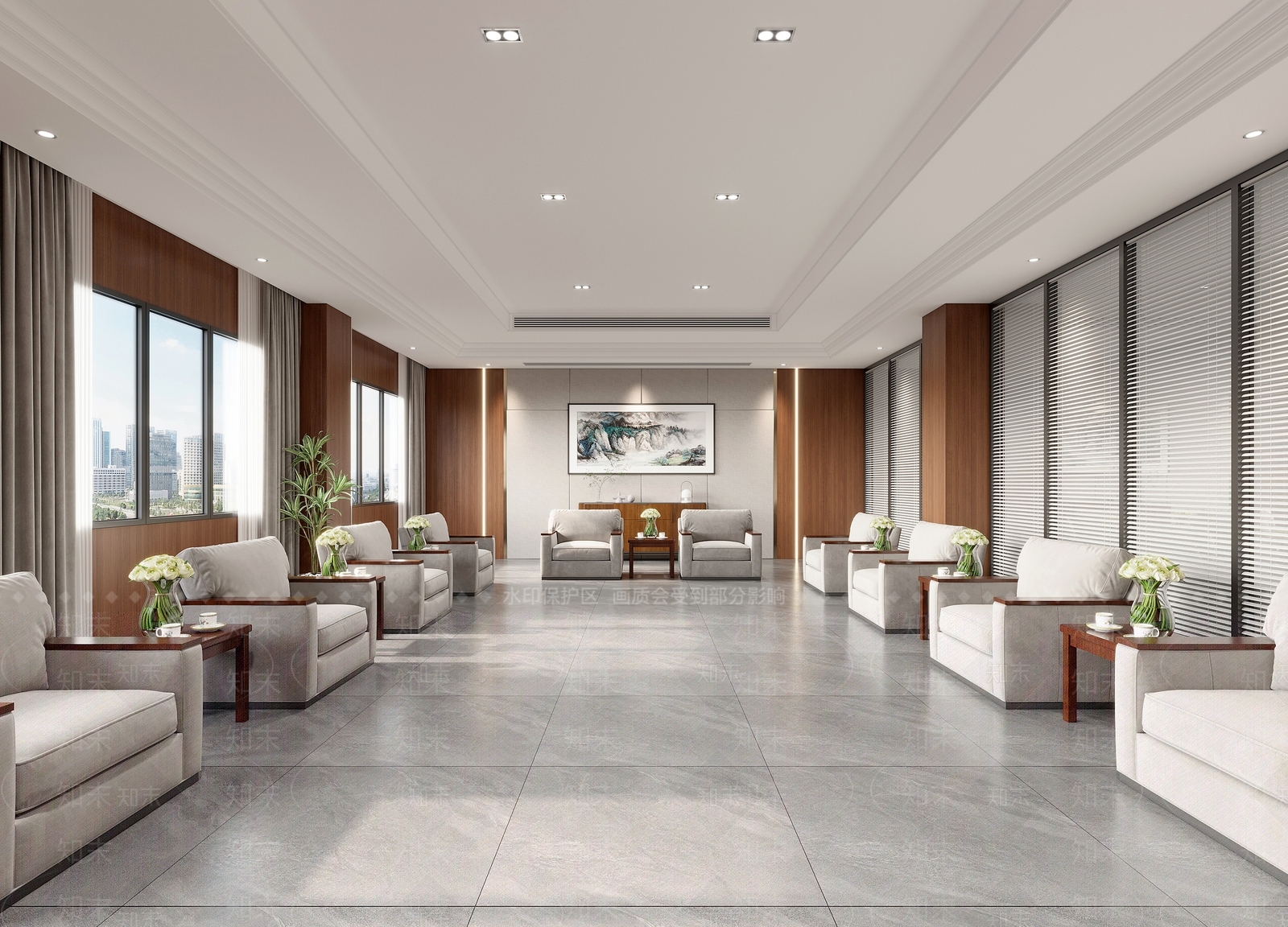 现代会客厅3D模型下载【ID:1133469946】