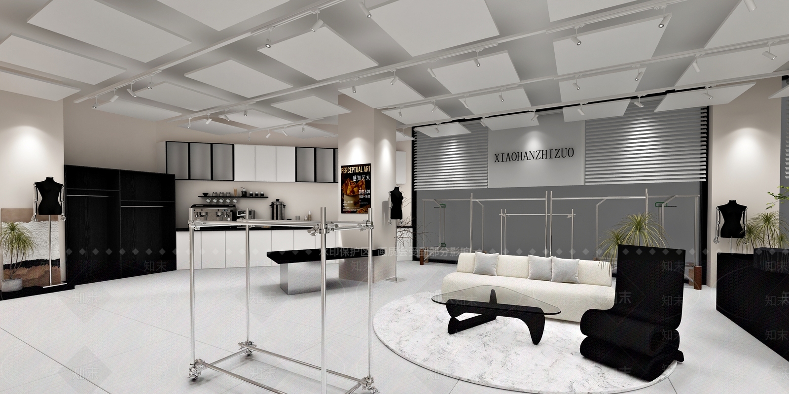 现代服装鞋店3D模型下载【ID:1133473770】