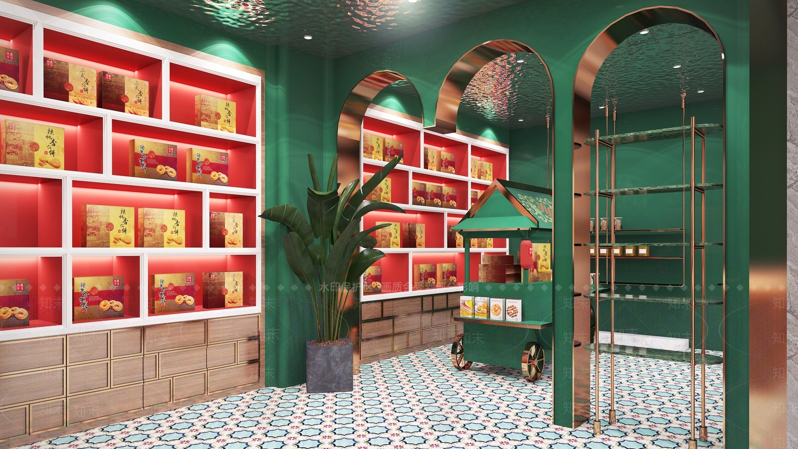 现代特产礼品店3D模型下载【ID:1133790768】