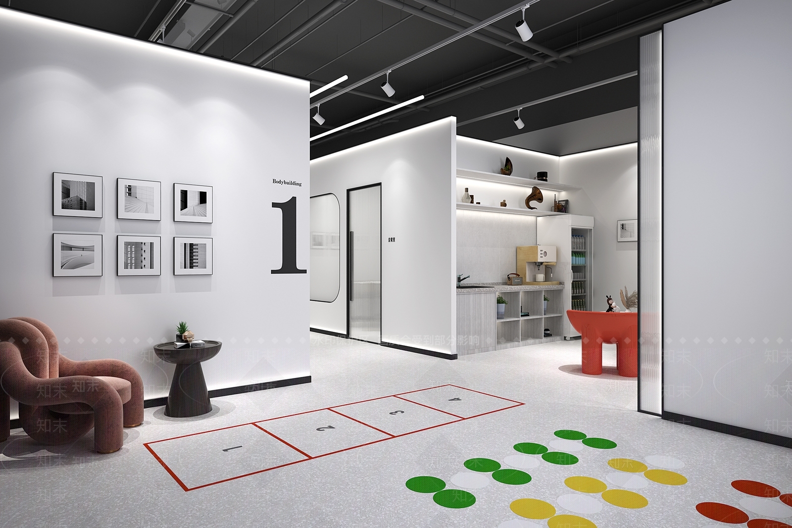 现代健身房3D模型下载【ID:1133488484】