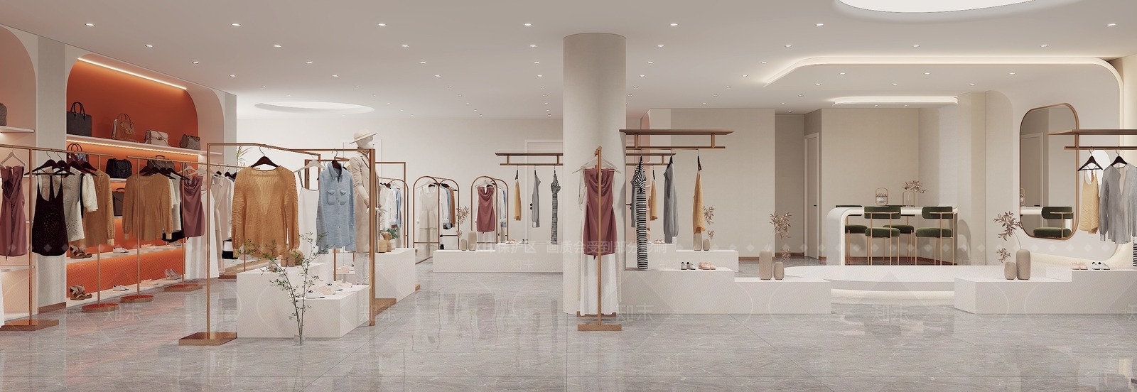 现代服装鞋店3D模型下载【ID:1133491709】