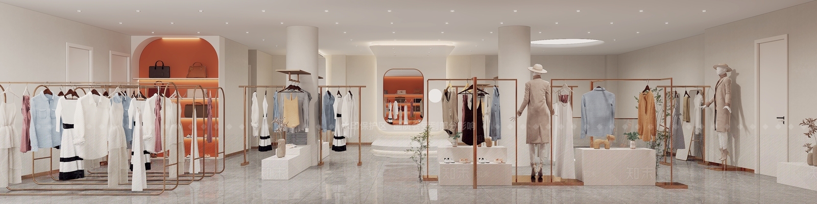 现代服装鞋店3D模型下载【ID:1133491709】
