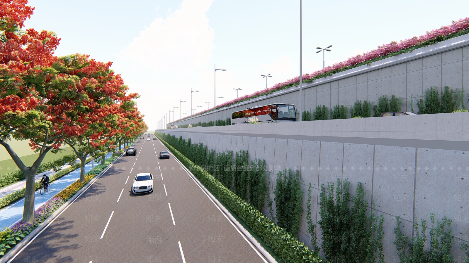 现代道路边坡SU模型下载【ID:1133493552】