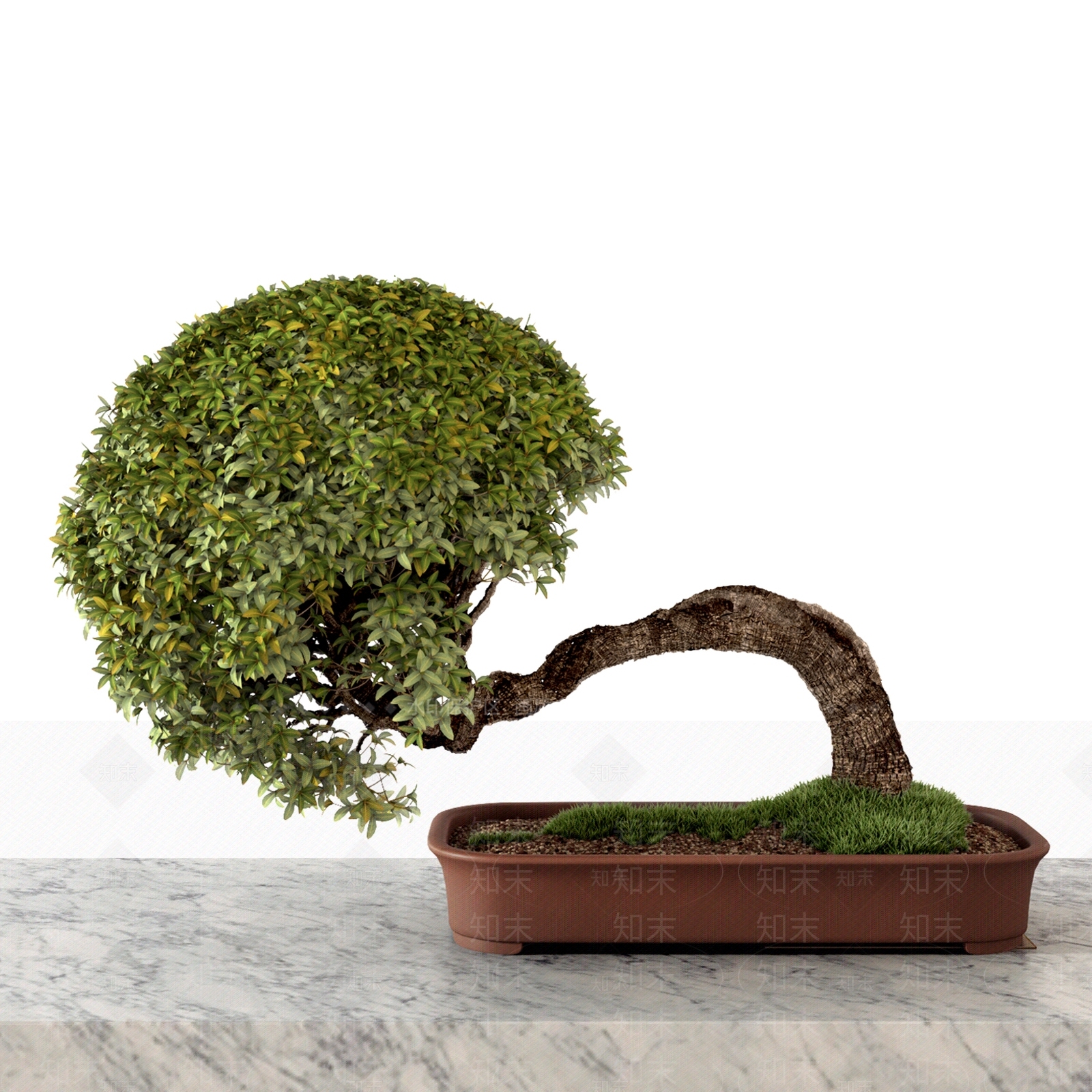 新中式盆景3D模型下载【ID:1133496863】