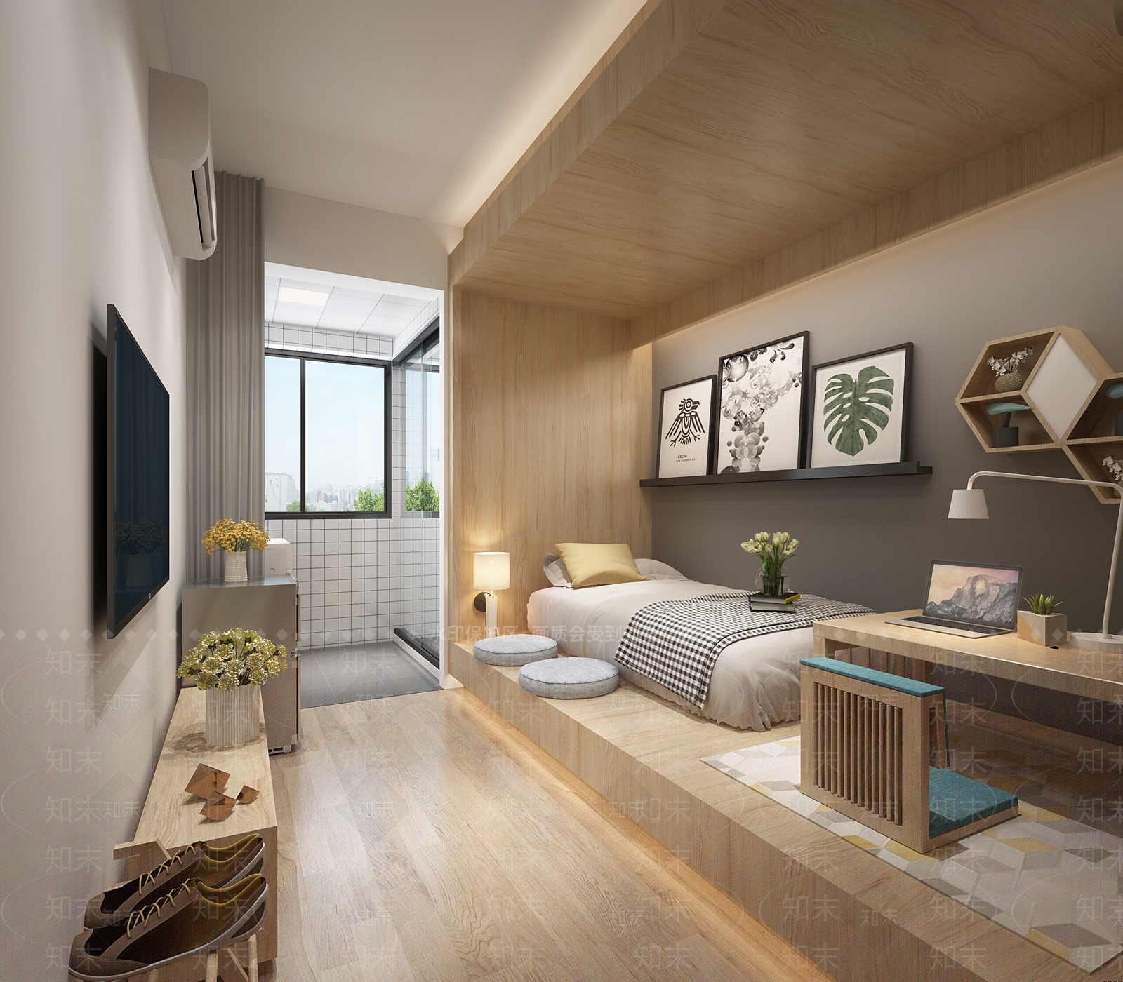 现代单身公寓3D模型下载【ID:1133497529】