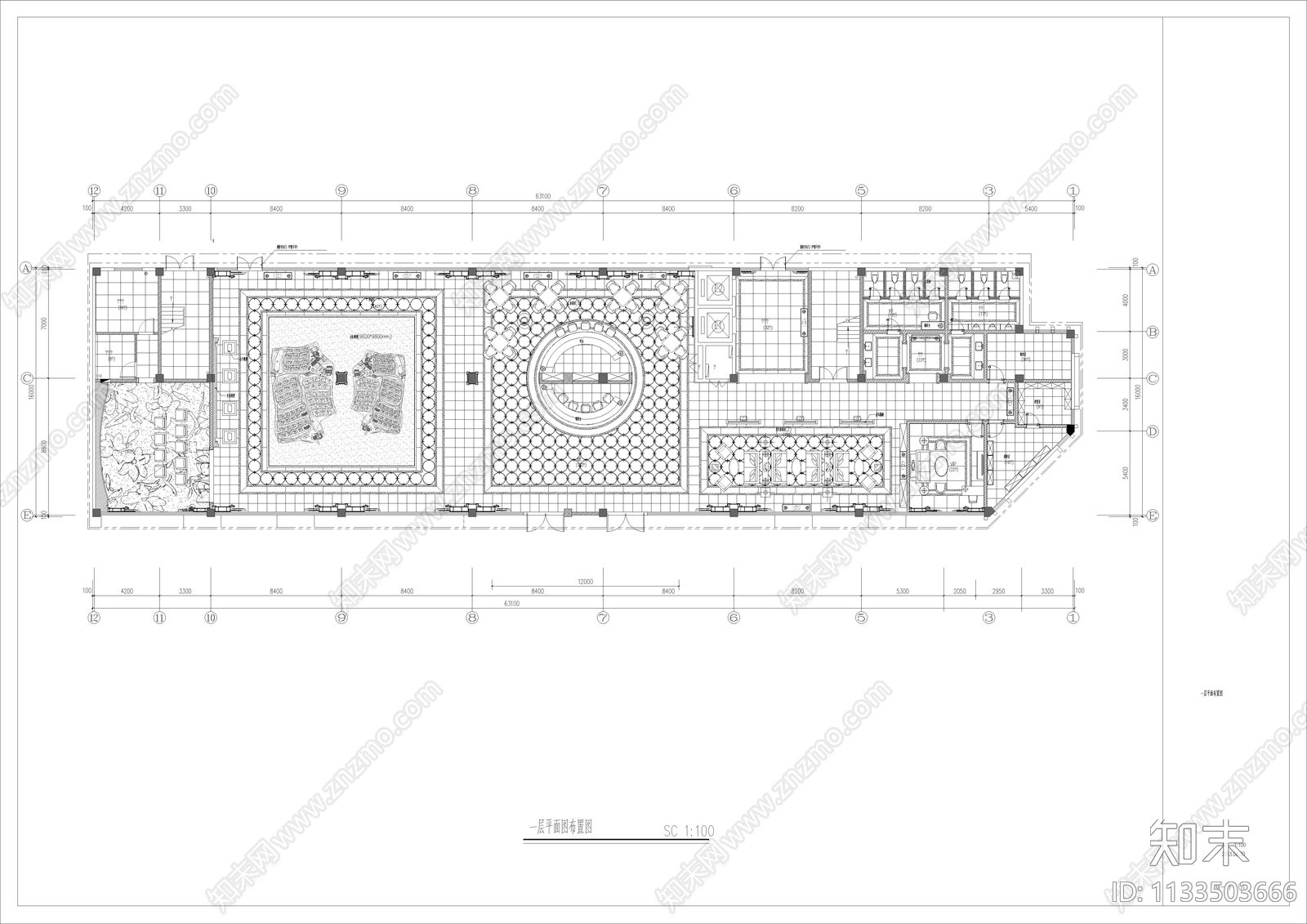 某售楼部效果图cad施工图下载【ID:1133503666】