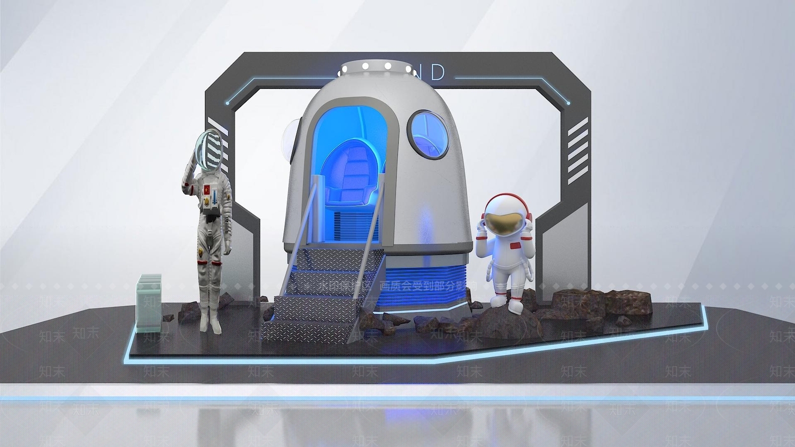 现代美陈太空舱3D模型下载【ID:1133506833】