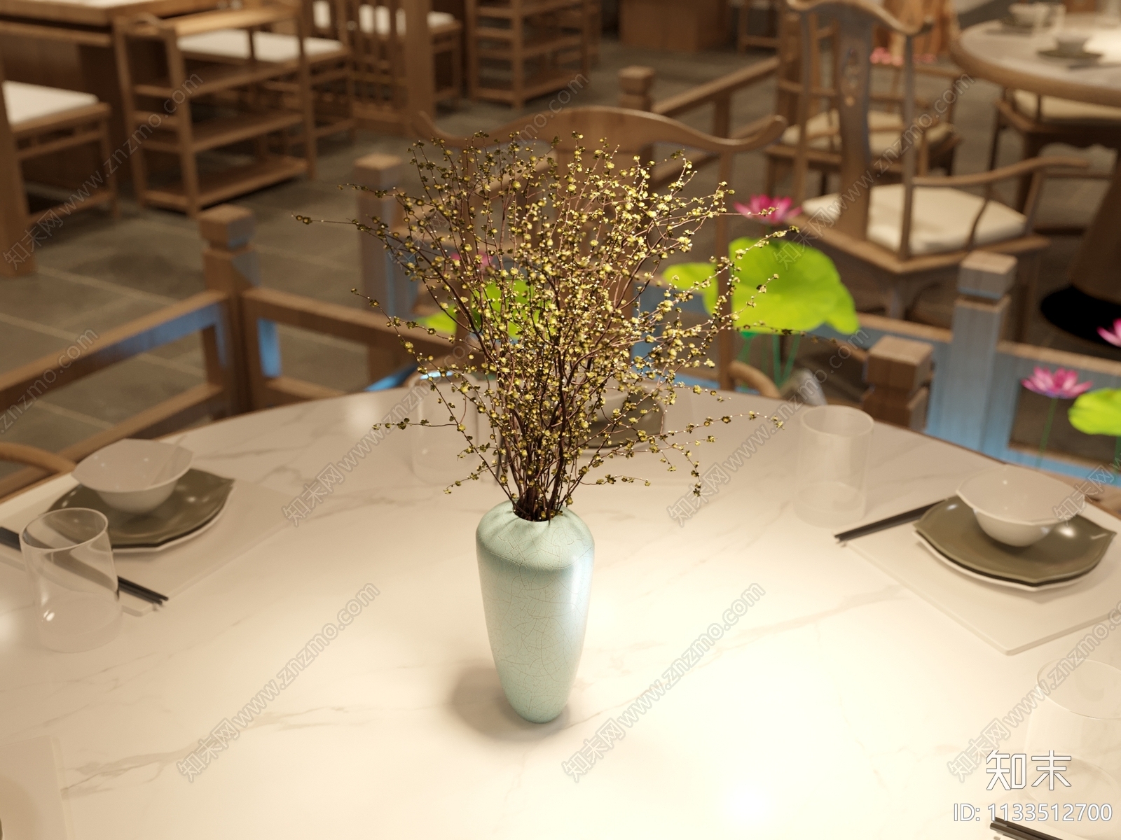 新中式重庆火锅店3D模型下载【ID:1133512700】