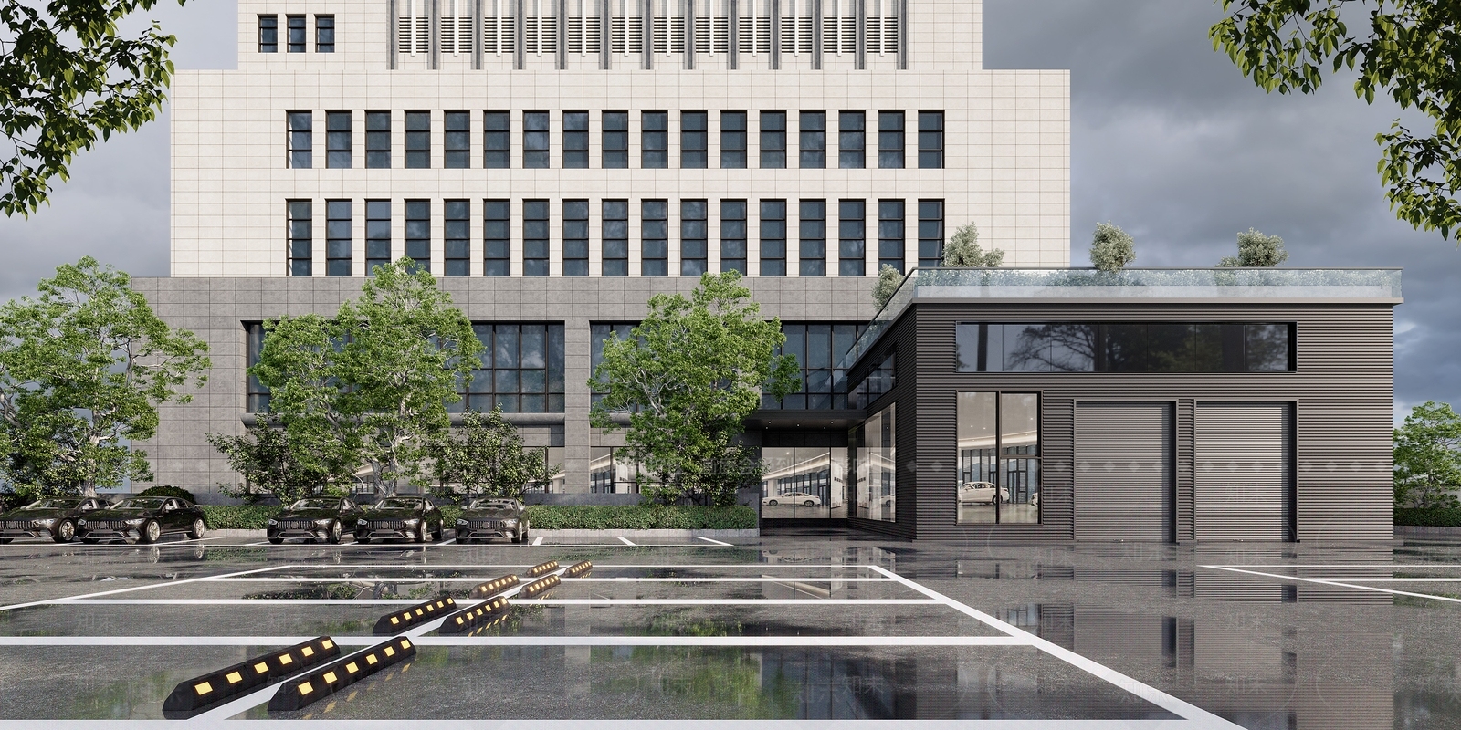 现代汽车展厅门头3D模型下载【ID:1133514555】