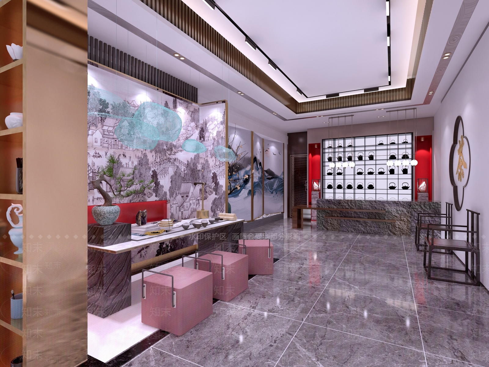 新中式茶楼3D模型下载【ID:1133519360】