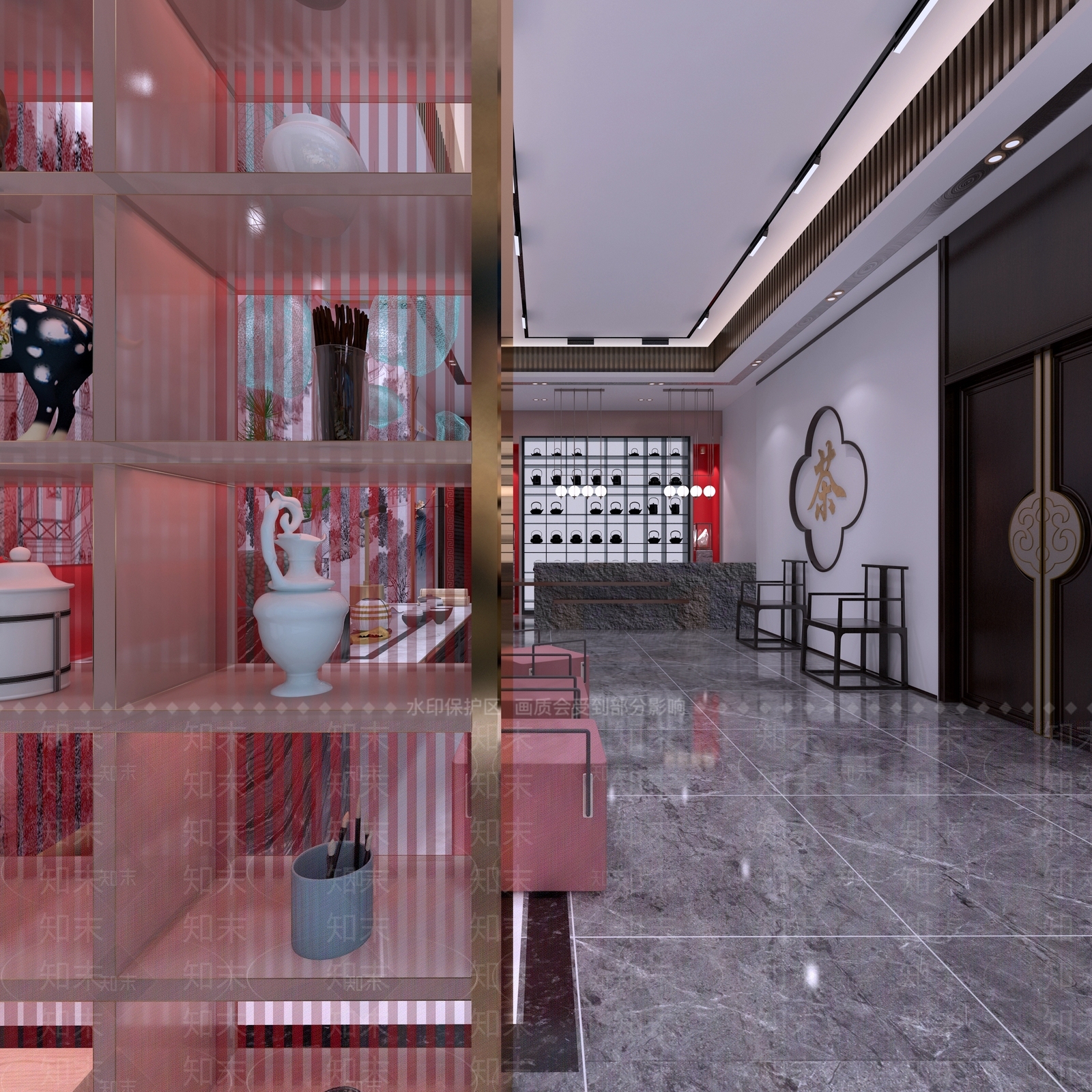 新中式茶楼3D模型下载【ID:1133519360】