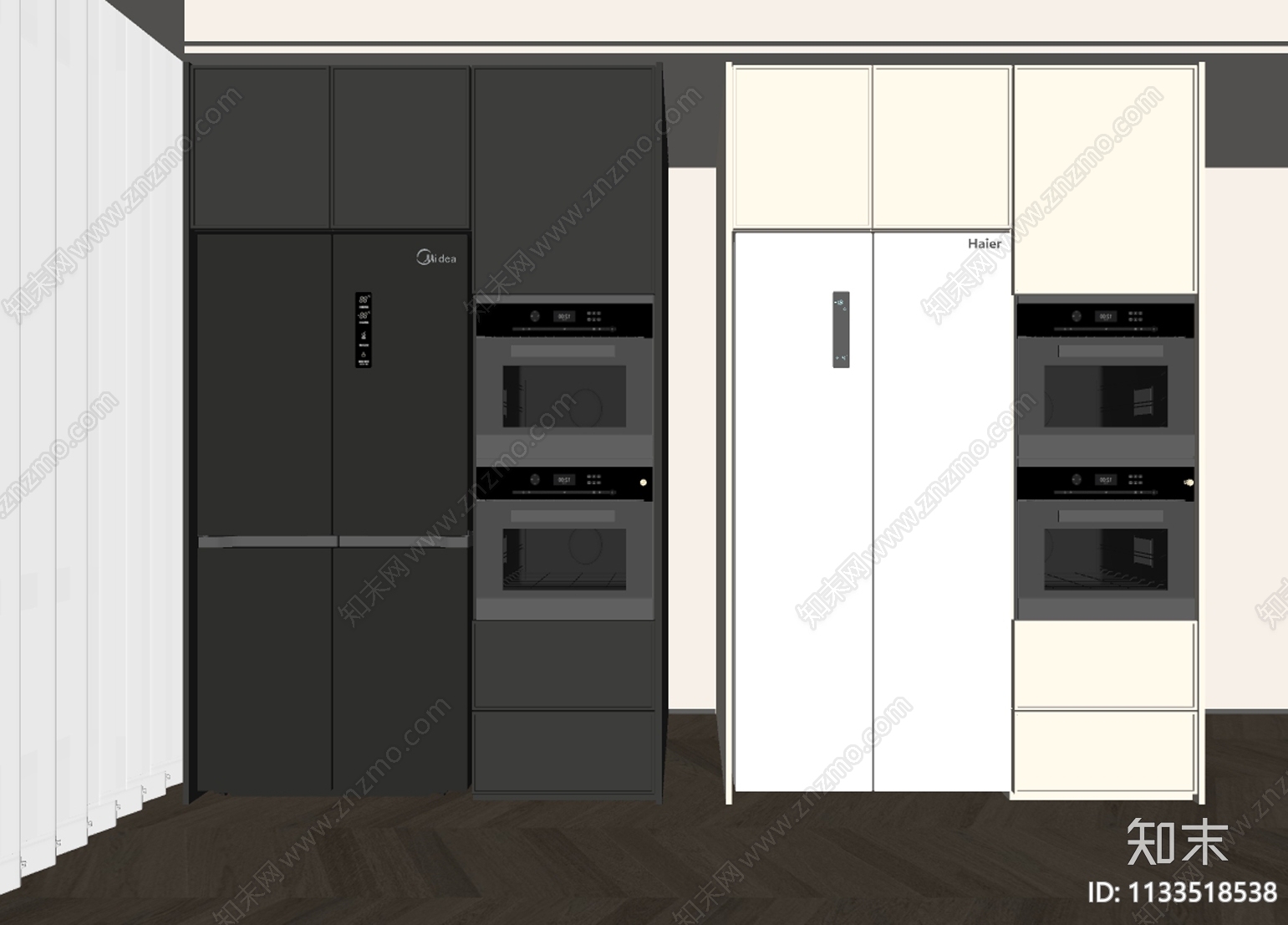 冰箱SU模型下载【ID:1133518538】