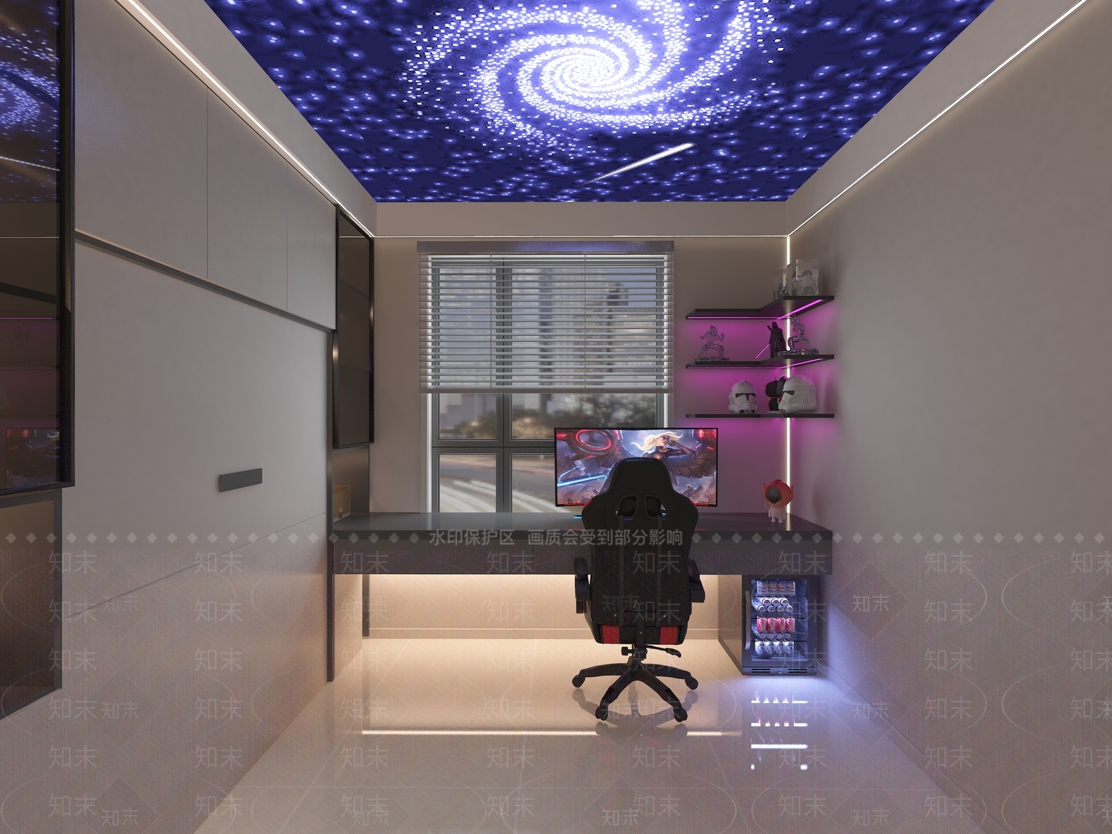 现代电竞房3D模型下载【ID:1133523285】