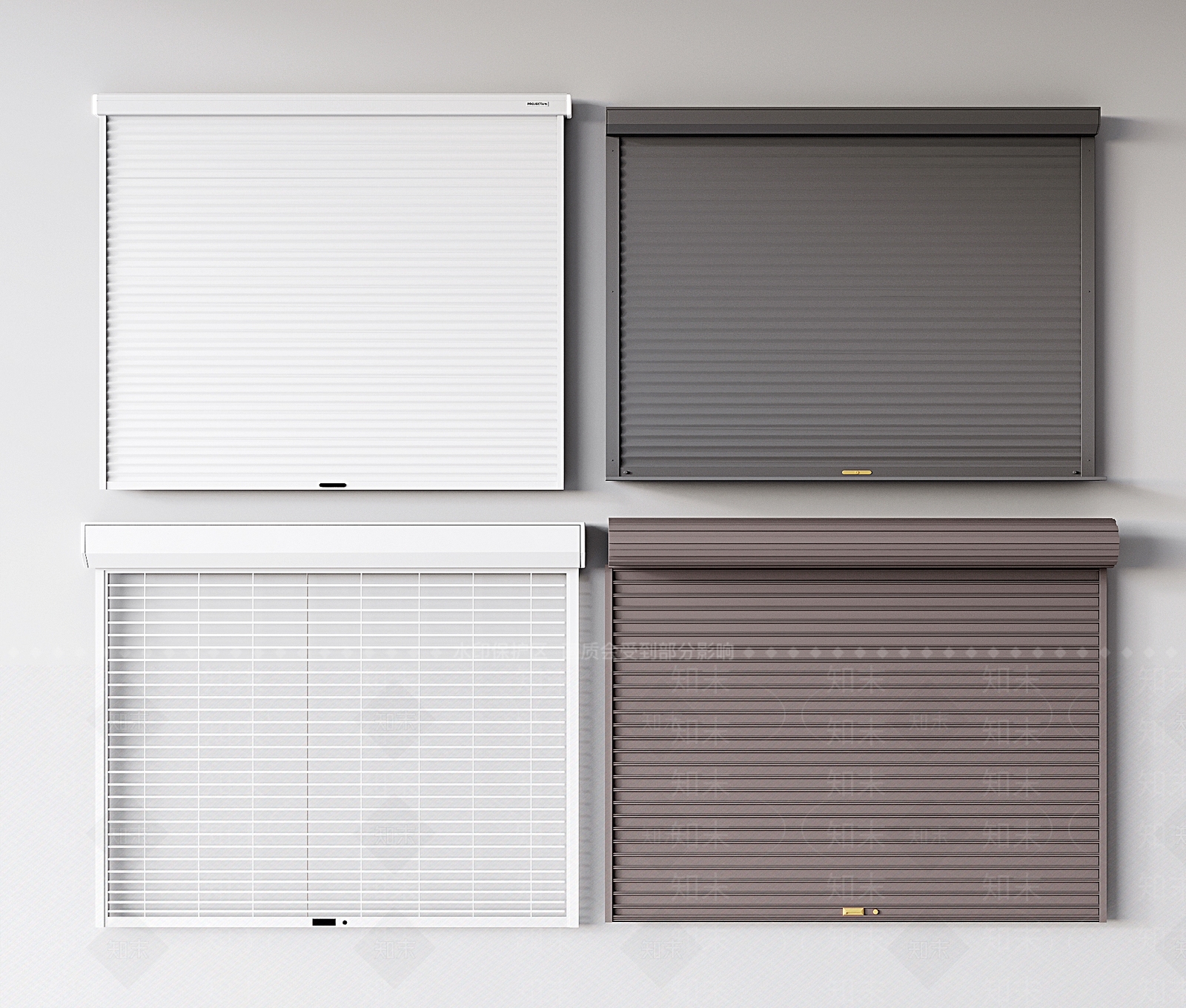 现代卷闸门3D模型下载【ID:1133528115】