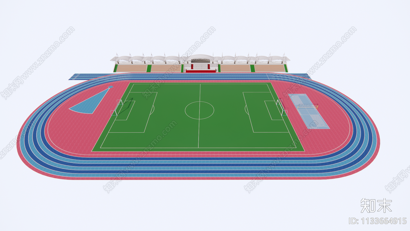 现代足球场SU模型下载【ID:1133664915】